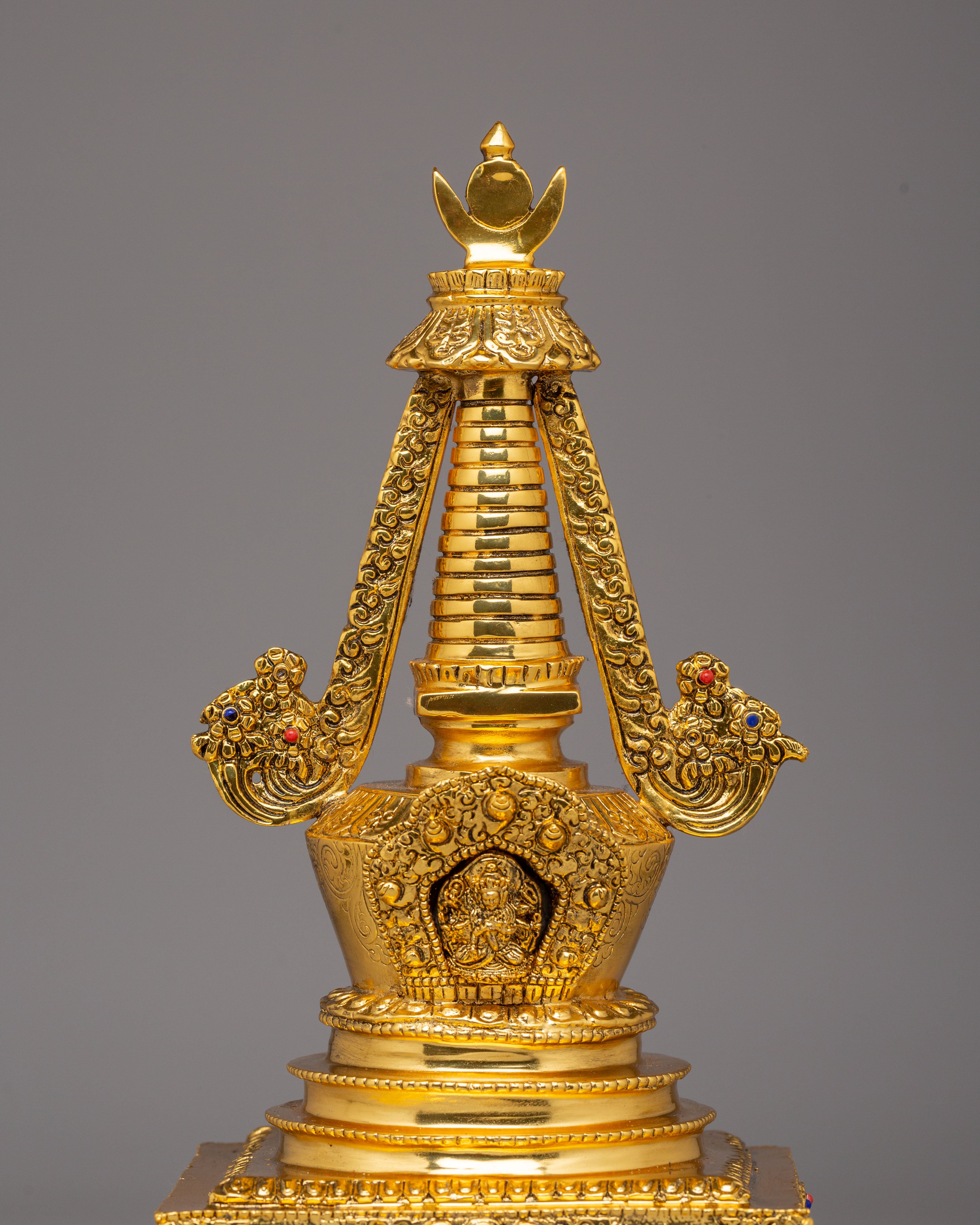 Spiritual Namgyal Chorten Stupa | Tibetan Copper Stupa for Spiritual Practice