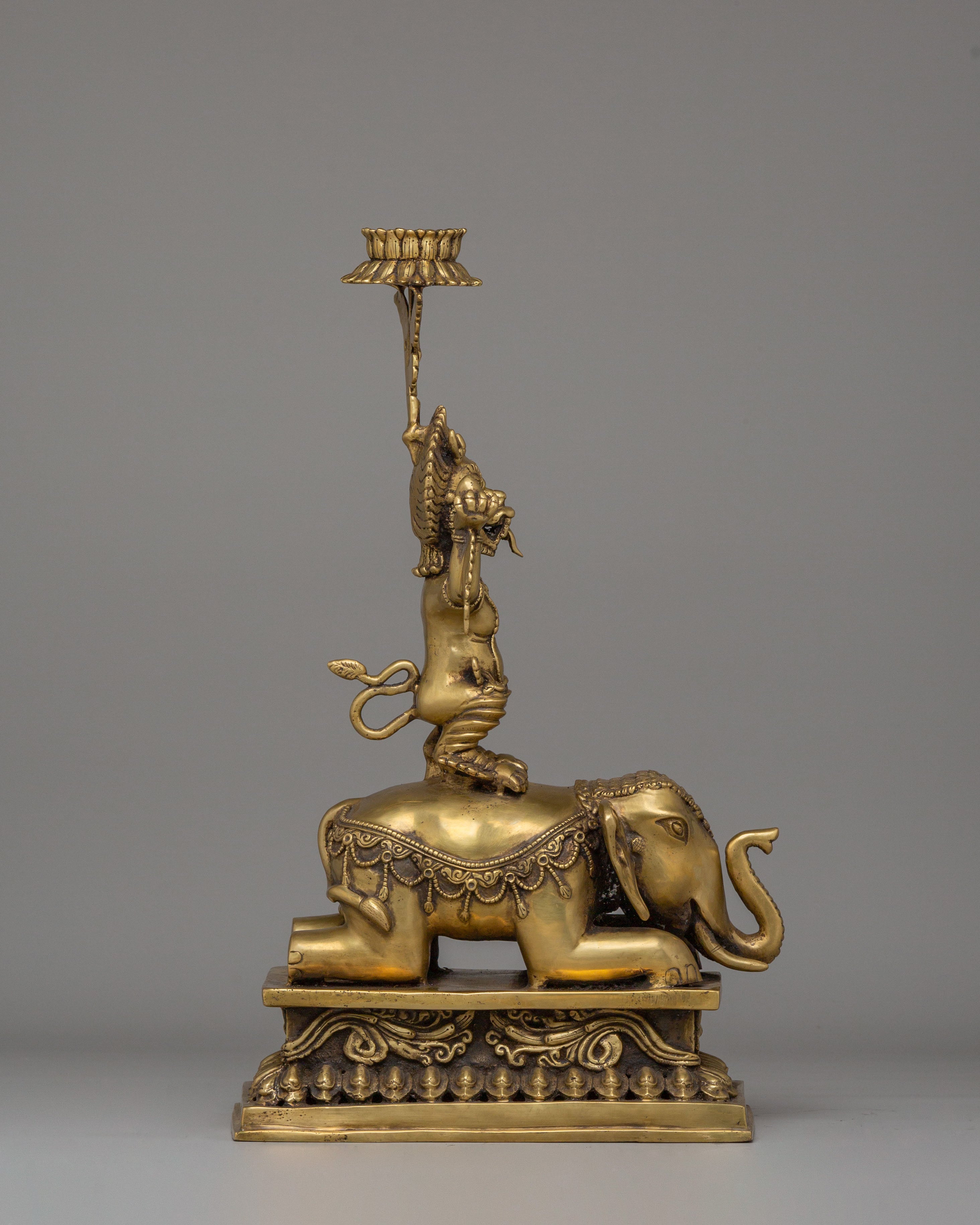 Elephant Oil Lamp Set | Perfect for Altar Decor