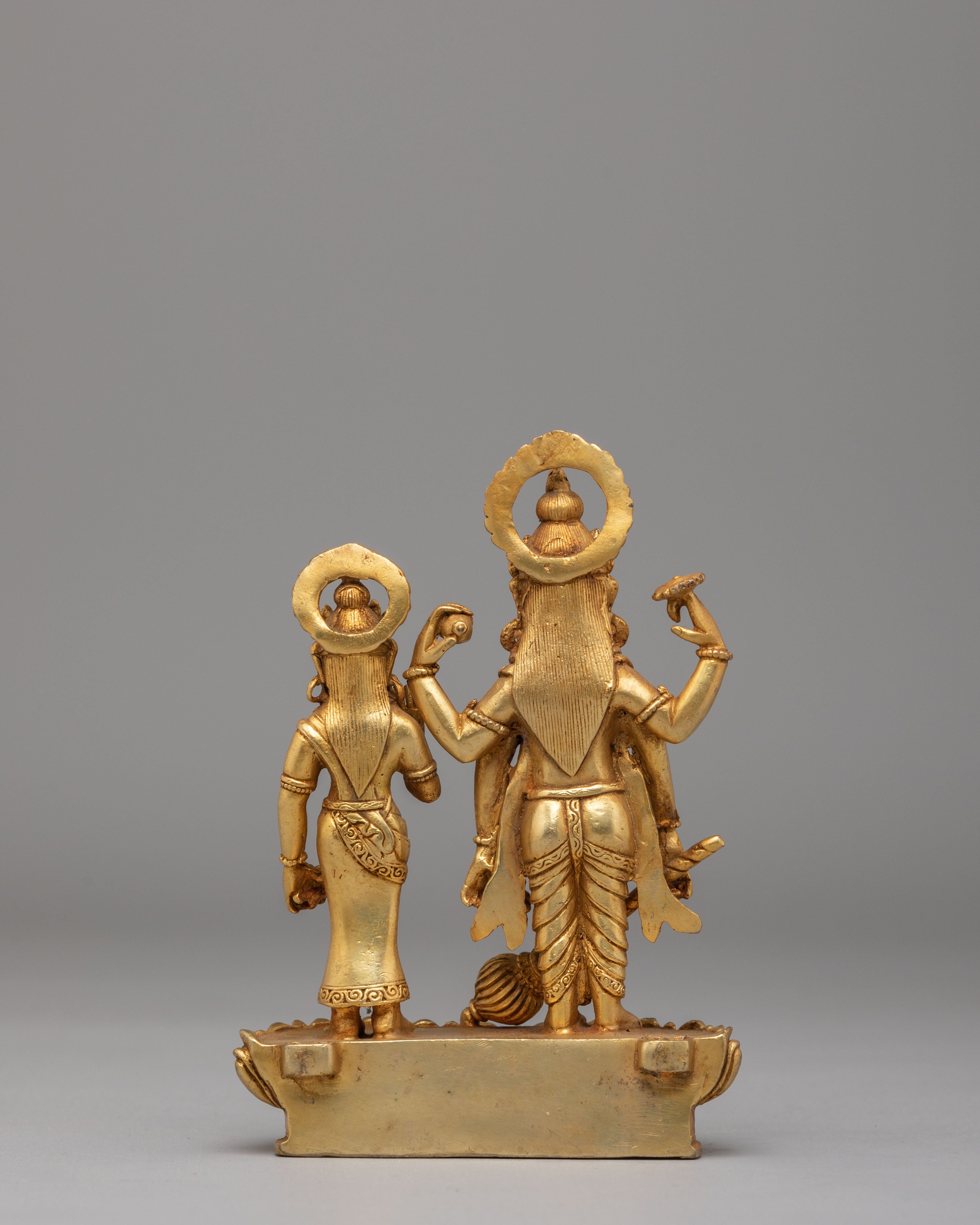 Lord Vishnu with Lakshmi Statue | Hindu Deity Figurine