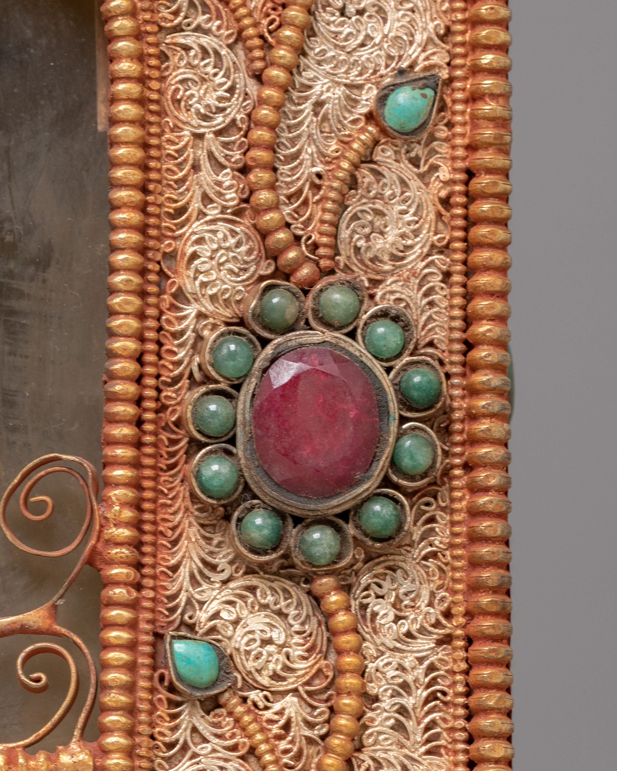 Handmade Altar Box With Statue | Tibetan Shrine for Meditation & Spiritual Practice