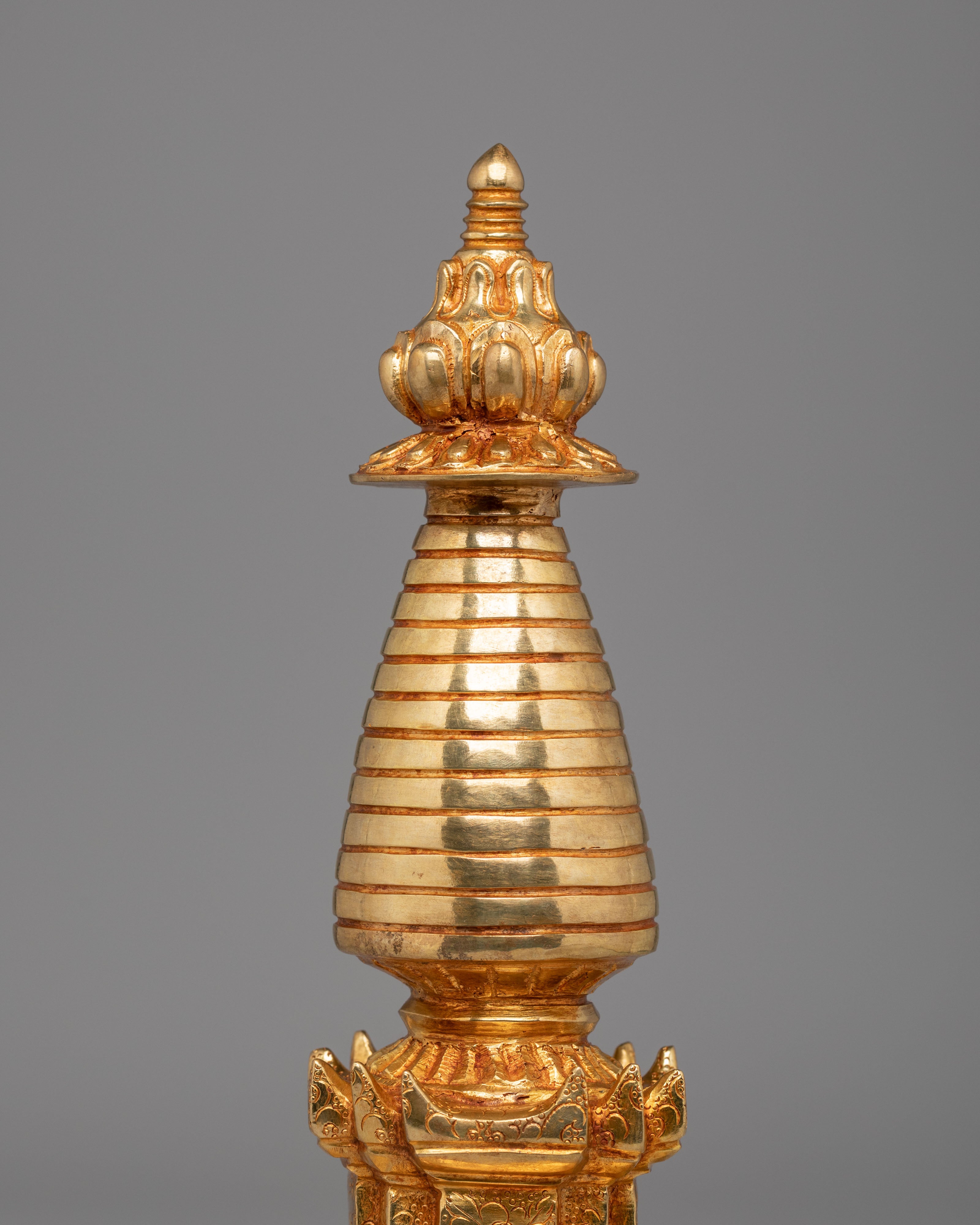 Traditional Handcrafted Altar Kadampa Stupa | Symbol of Spiritual Awakening