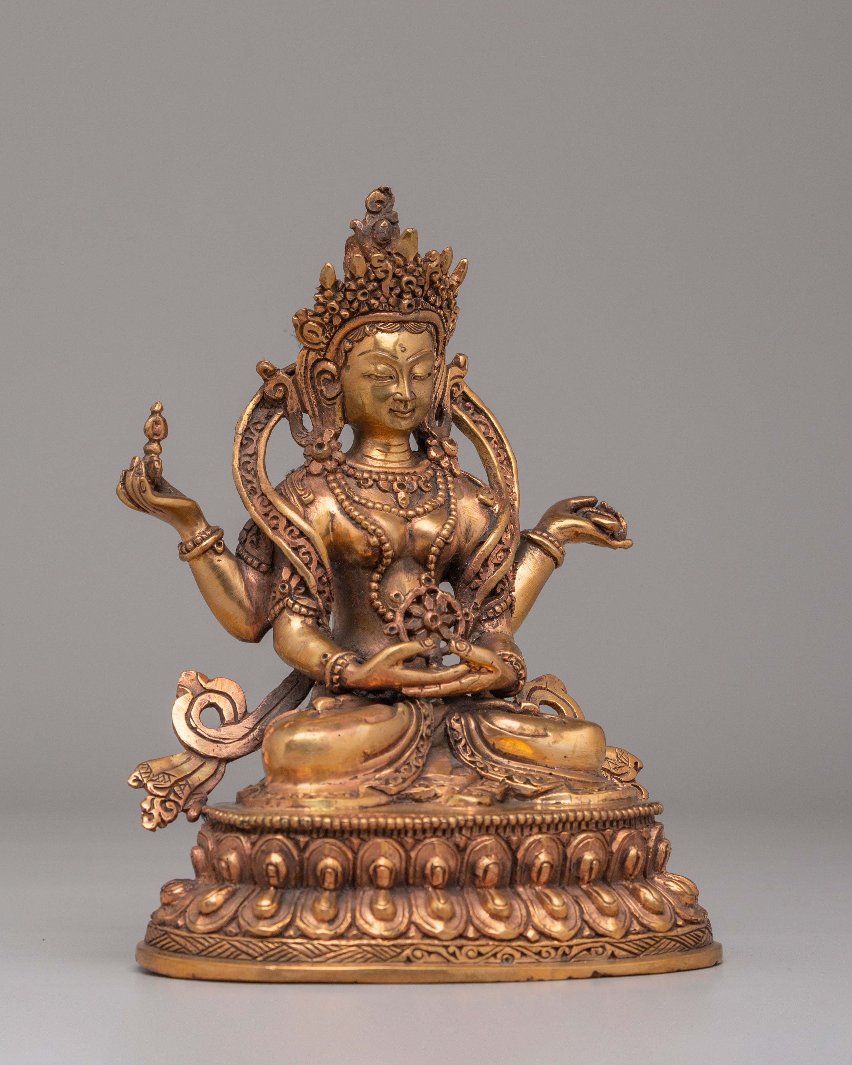 Sacred Buddhist Prajnaparamita Deity Statue | Bodhisattva of Wisdom
