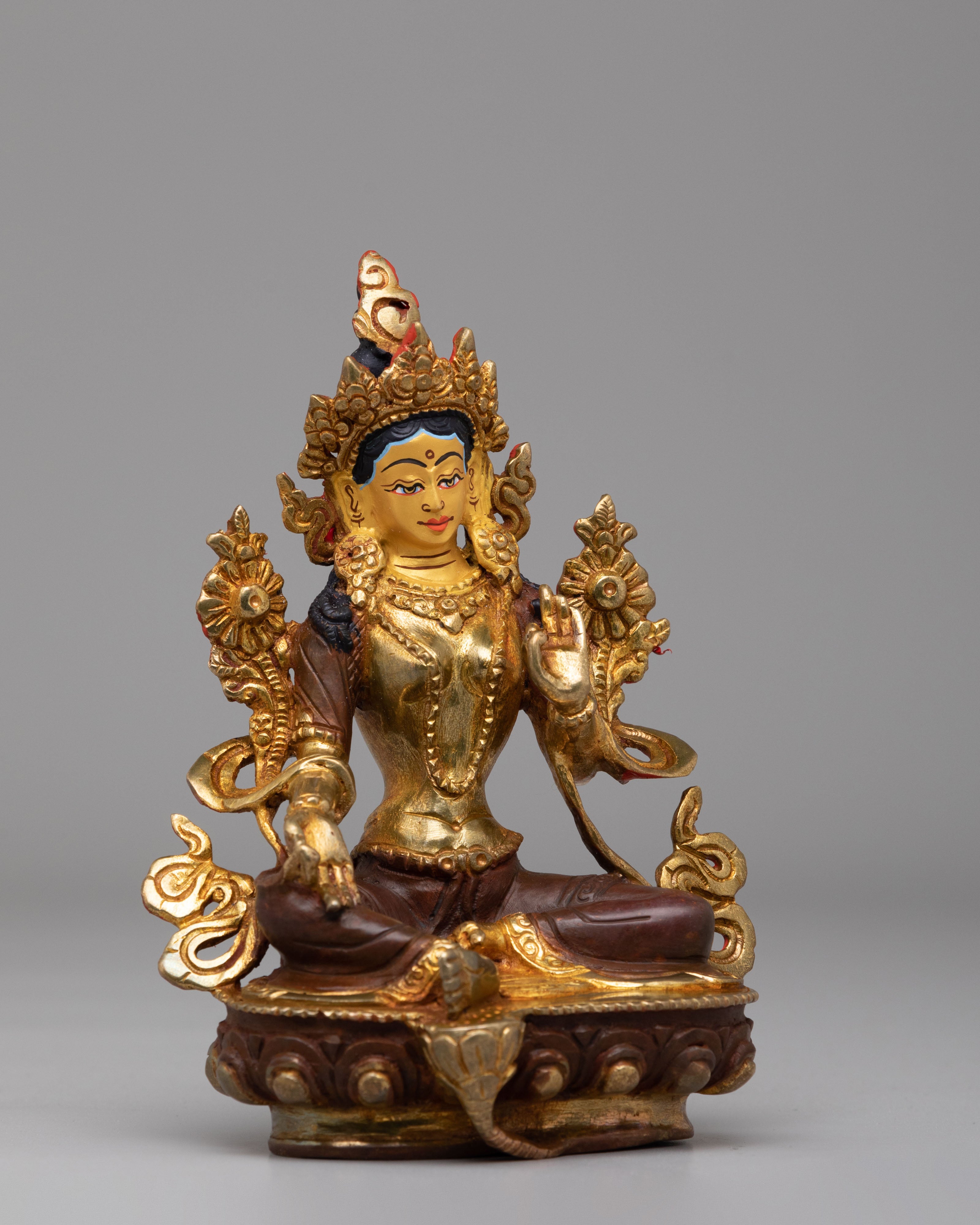 Healing Goddess Green Tara Statue | Embrace Divine Compassion and Protection