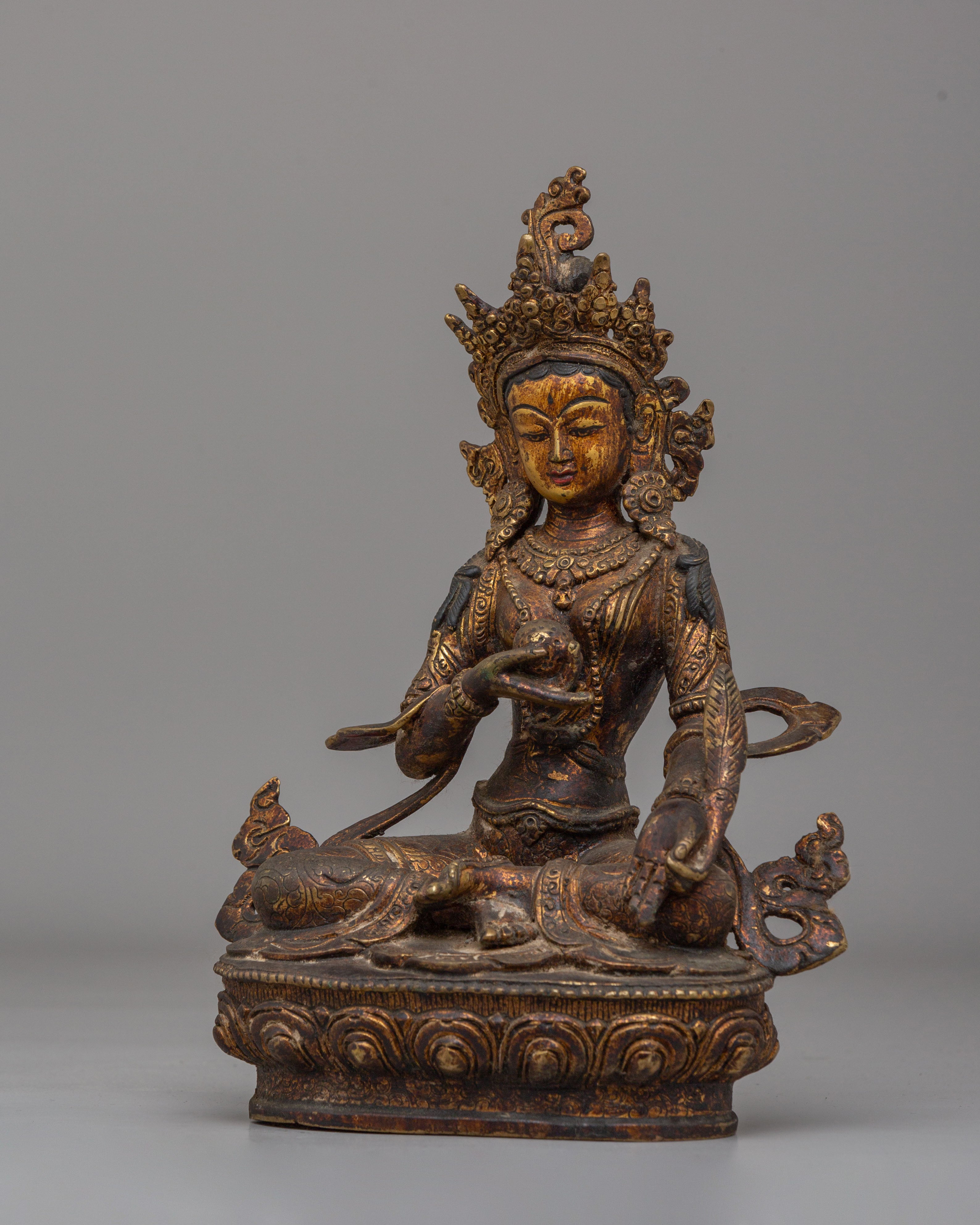Vajrayana Ksitigarbha Protector Buddha Statue | Guardian of the Earth