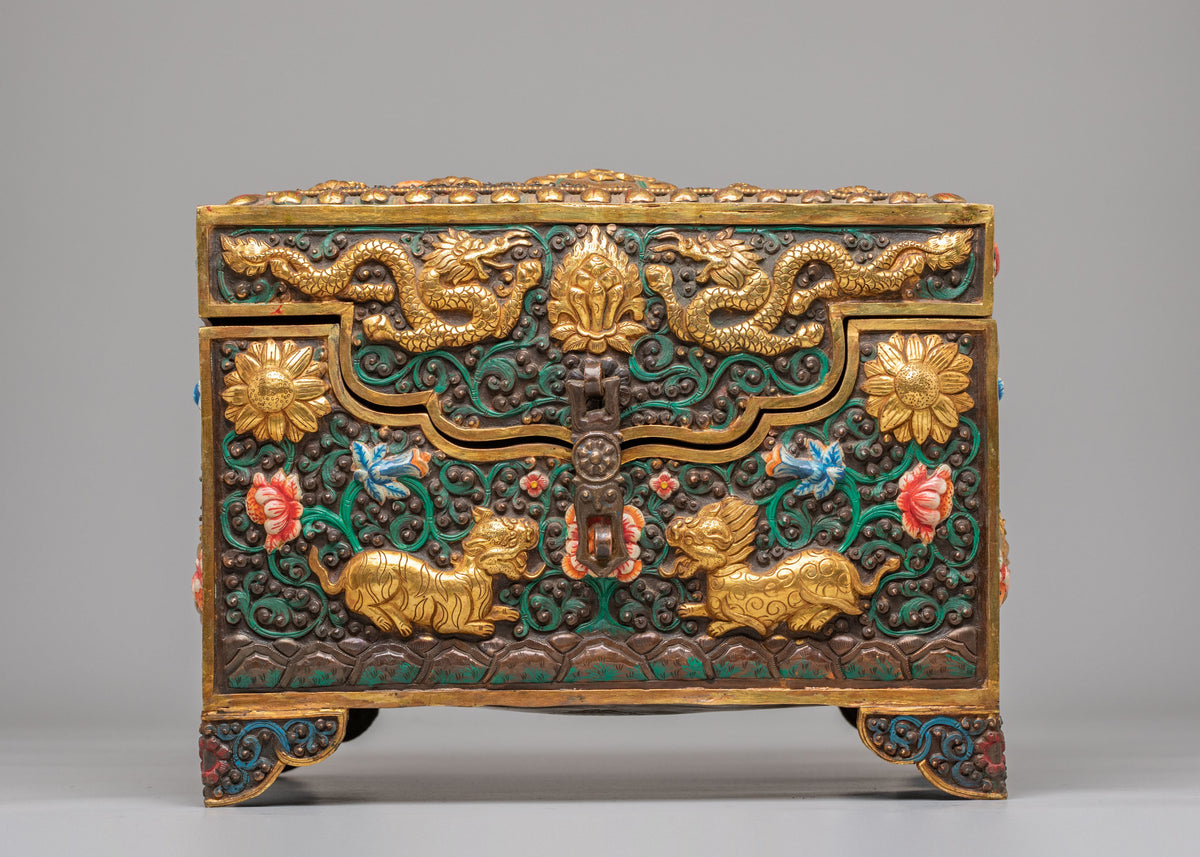 Decorative Altar Jewellery Box | Handcrafted Himalayan Storage Box