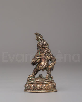 Machine Made Black Dzambhala Statue 