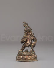 Machine Made Black Dzambhala Statue 