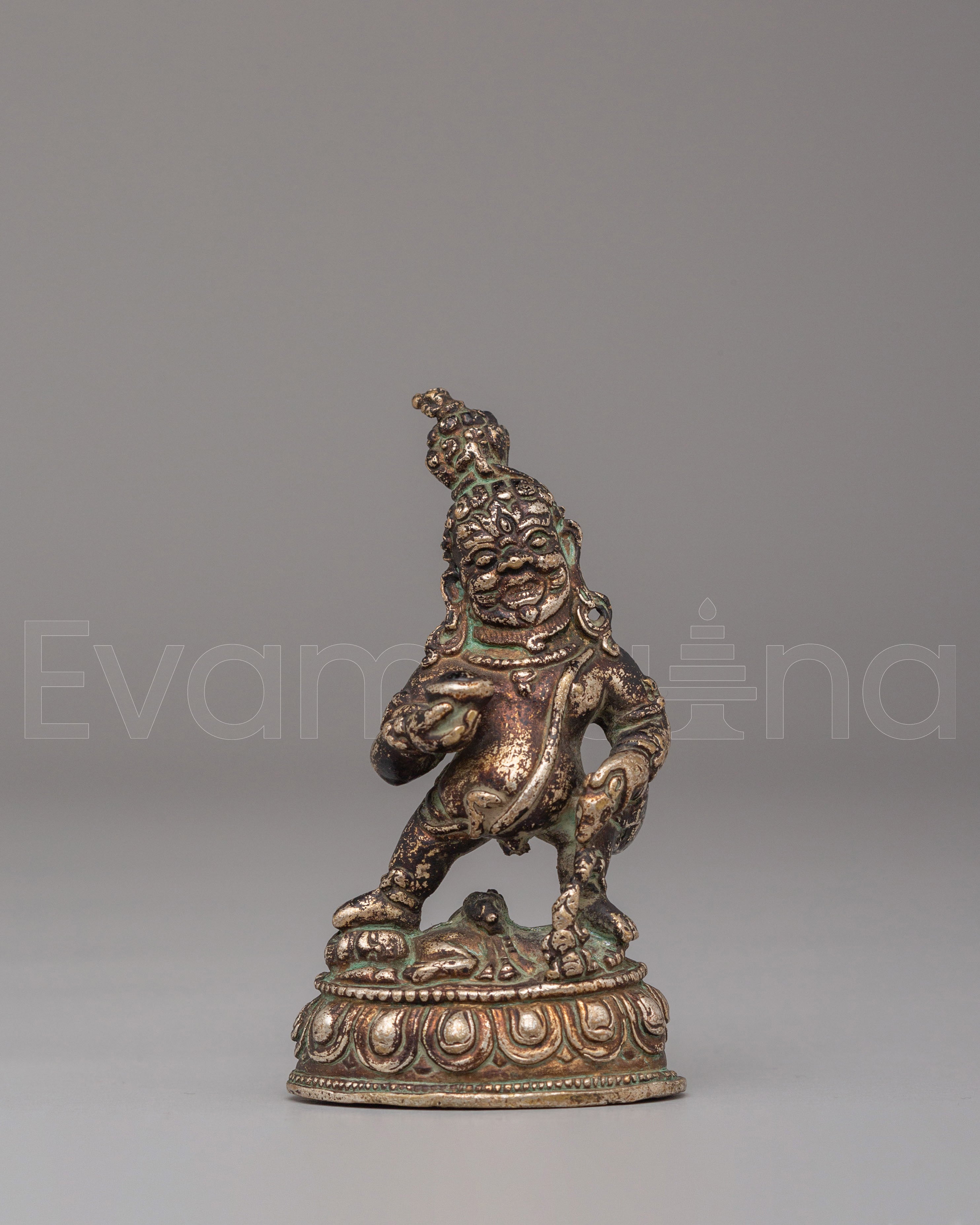 Machine Made Black Dzambhala Statue 