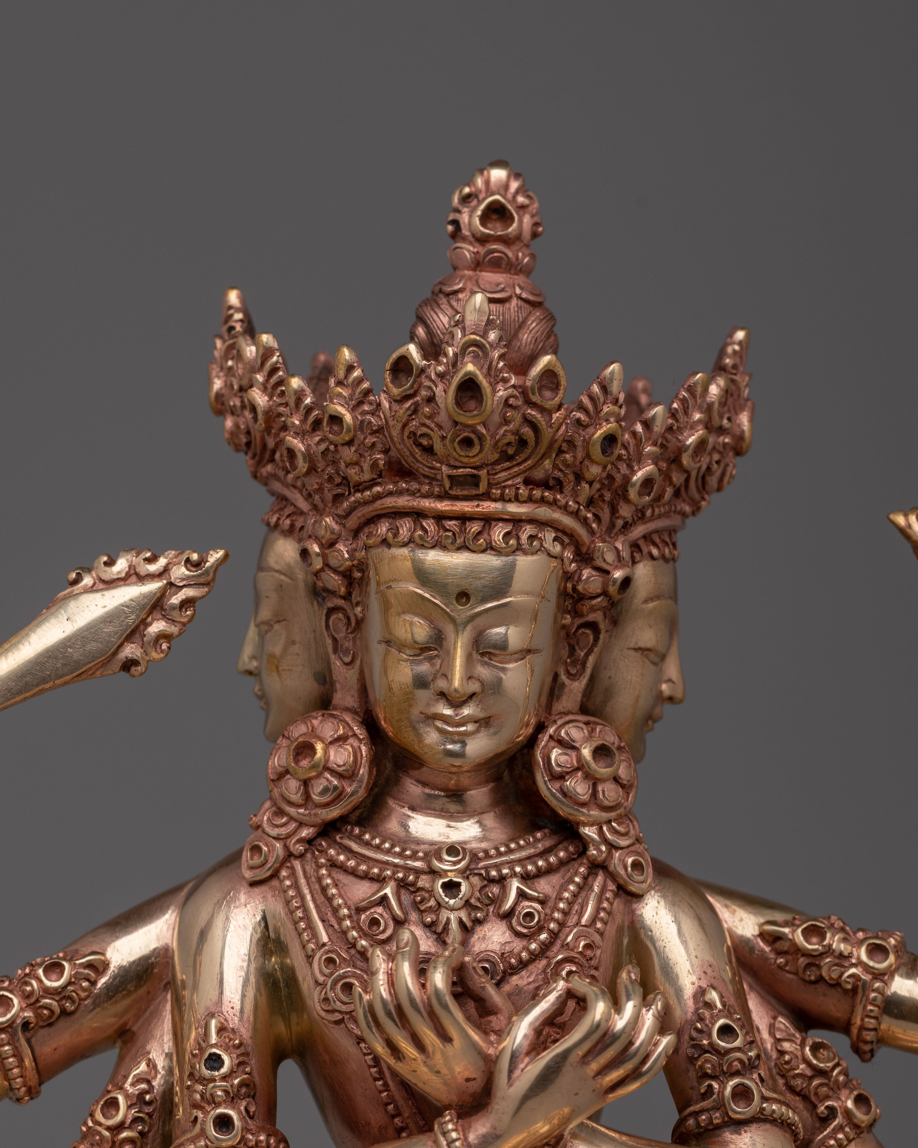 Tibetan Maha Manjushri Statue | Wisdom Deity