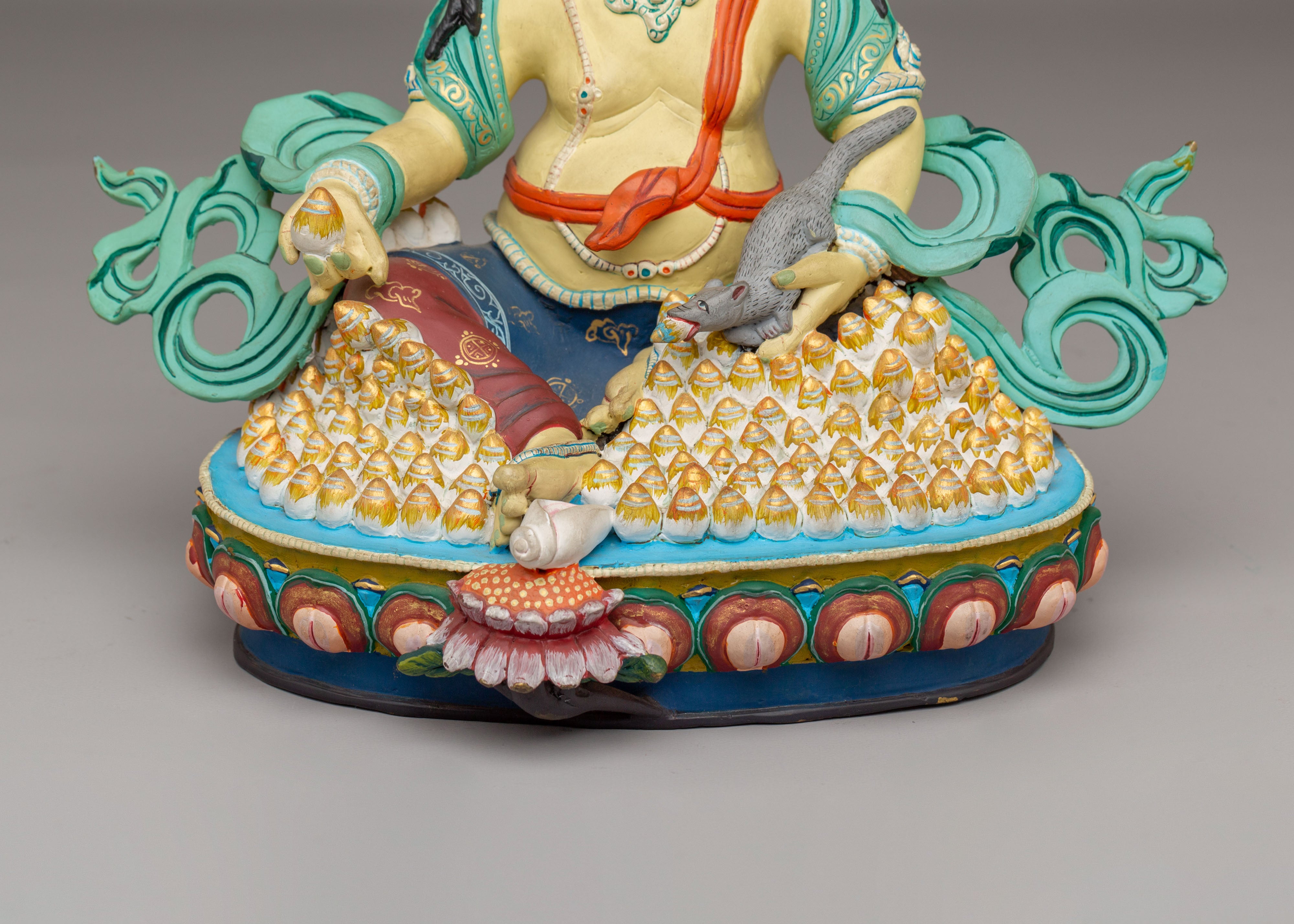 Handmade Dzambhala Buddhist Statue | Wealth Deity Figurine