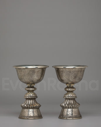 Handcrafted Butter Lamp Set 