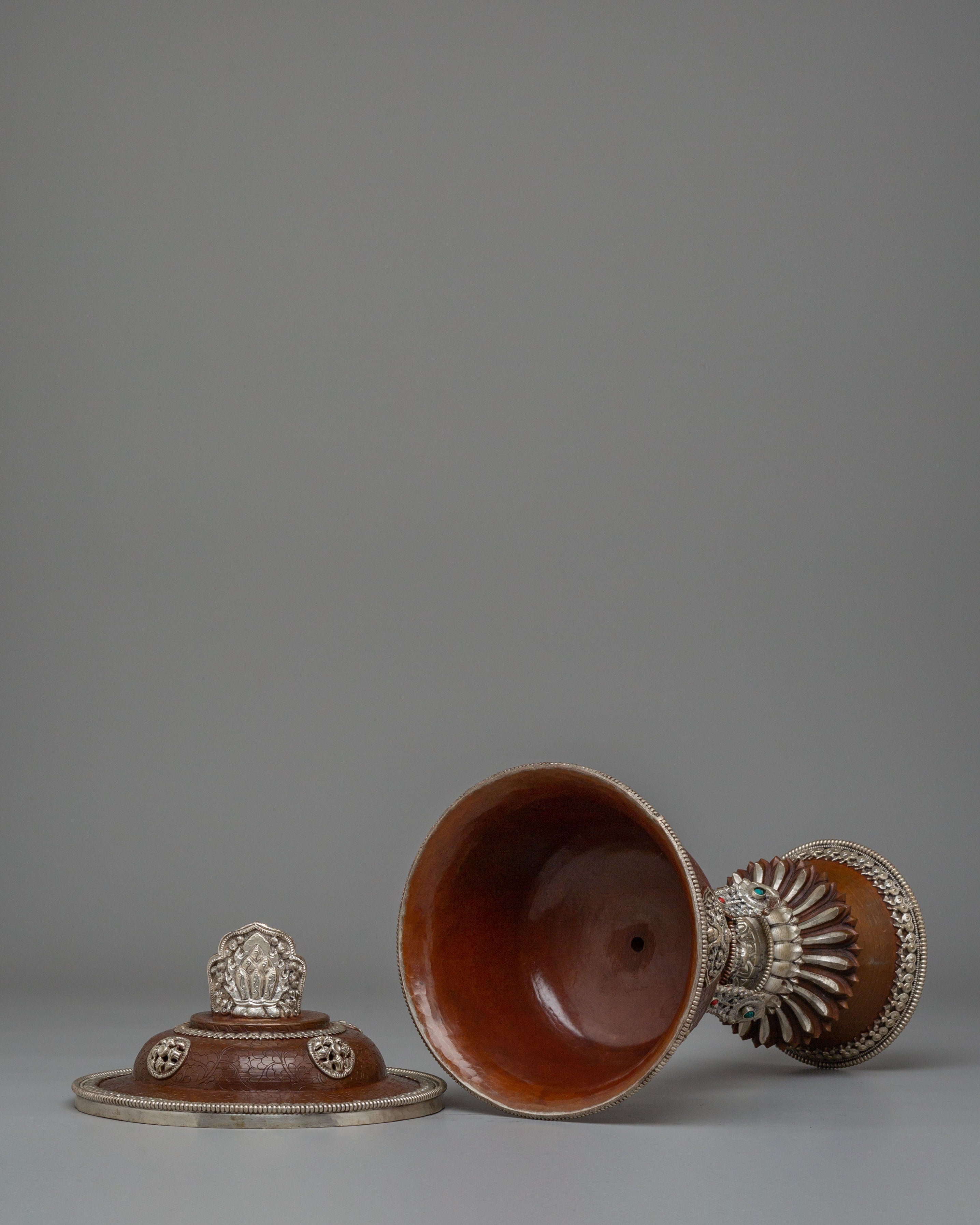 Sacred Buddhist Ritual Butter Lamp Set | Tibetan Meditation Altar Decor