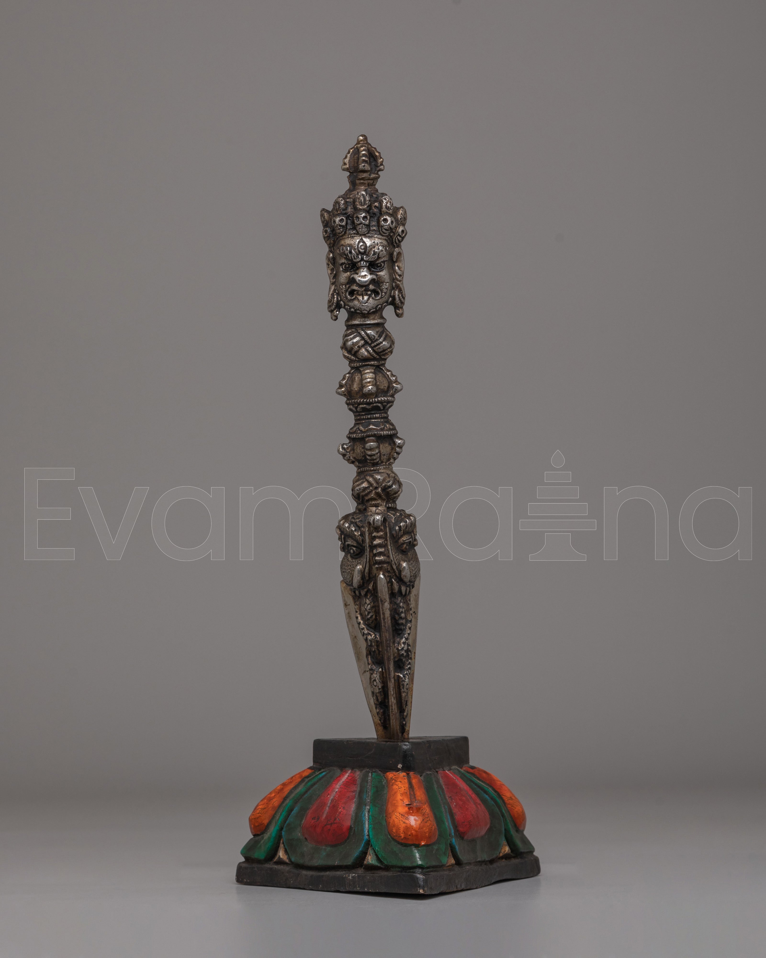 Traditional Tibetan Phurba Dagge | Ritual Dagger for Altar