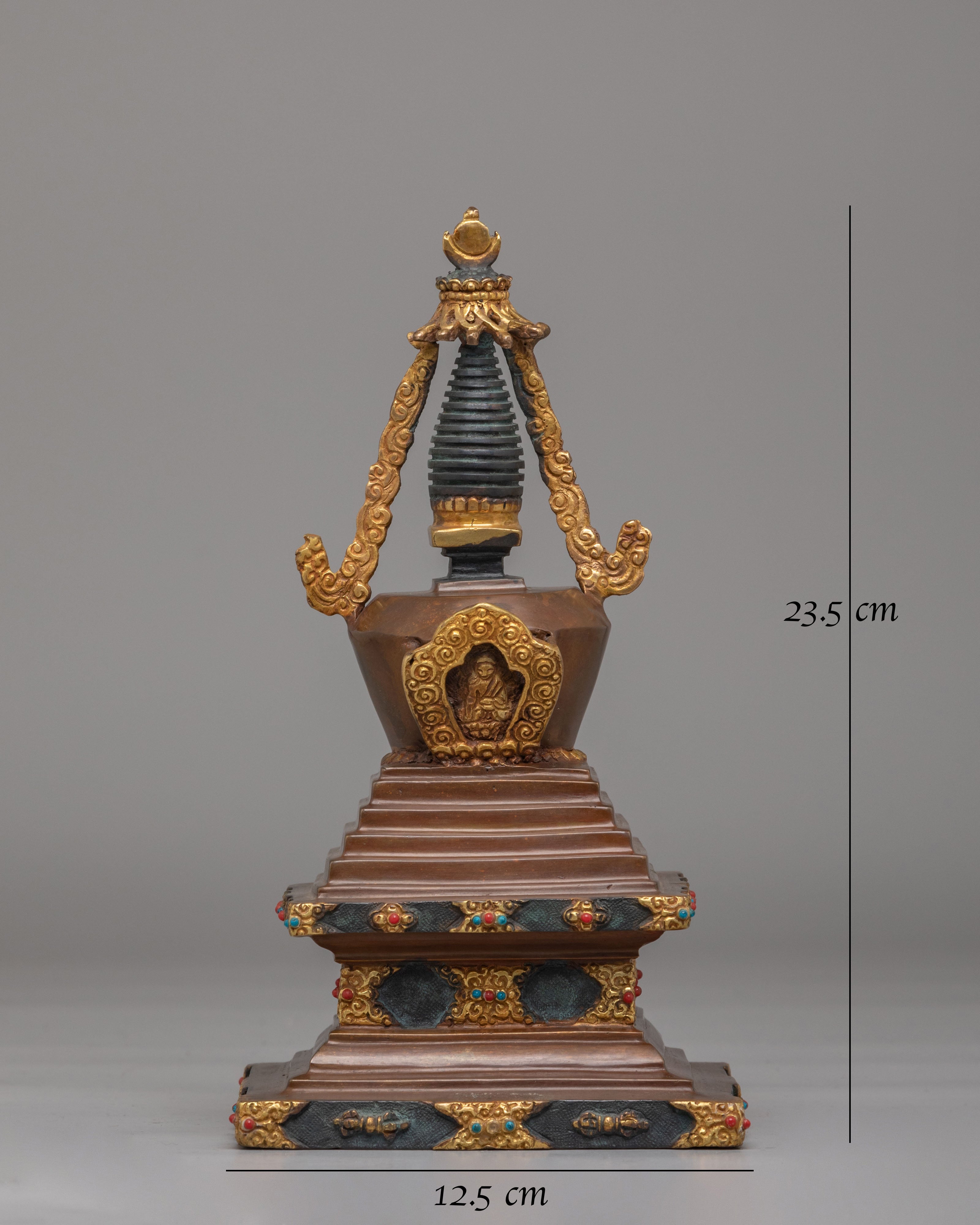 Himalayan Enlightenment Stupa for Ritual | Spiritual Decorative Stupa
