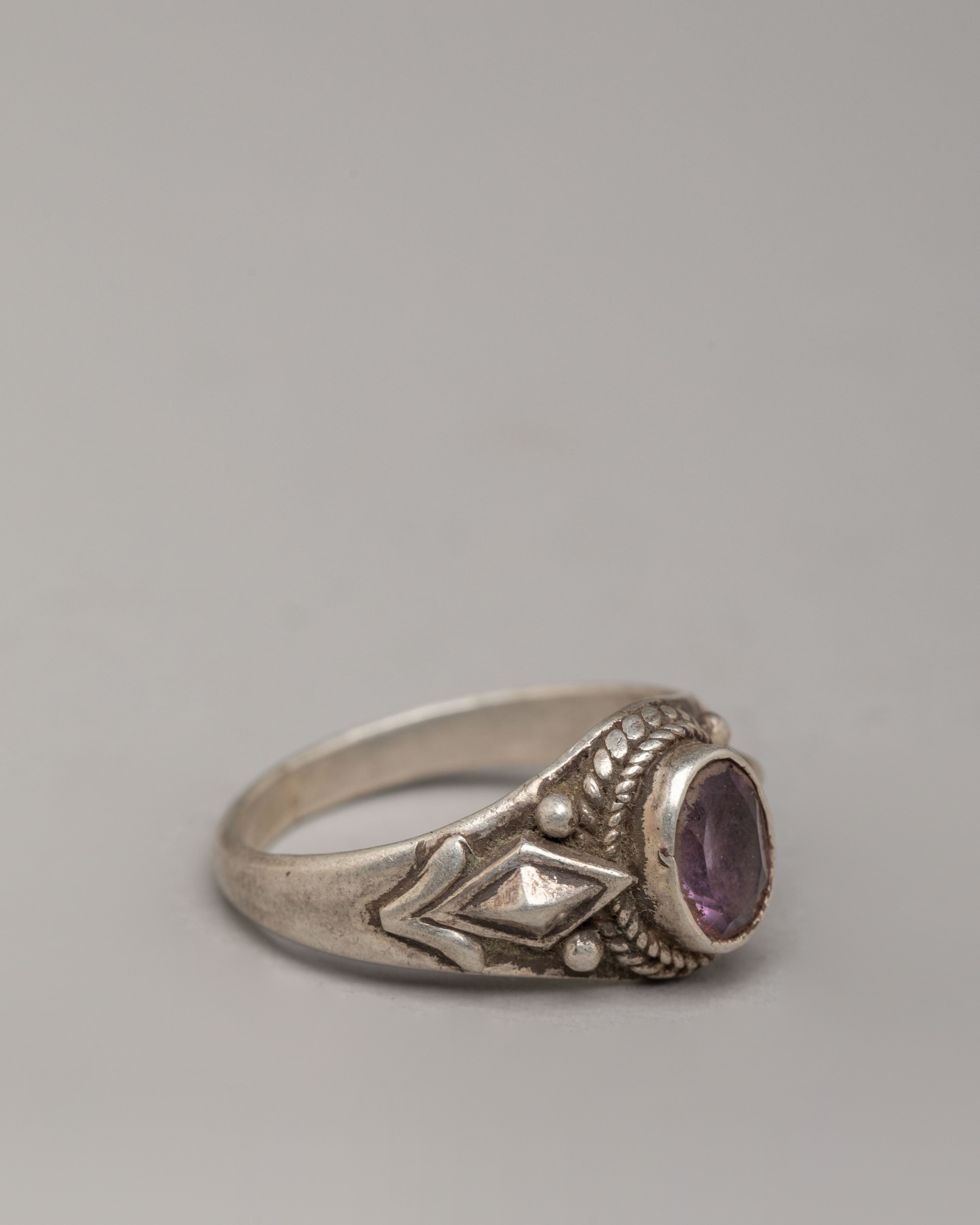 Decorative Art Ring | Handcrafted Silver Ring