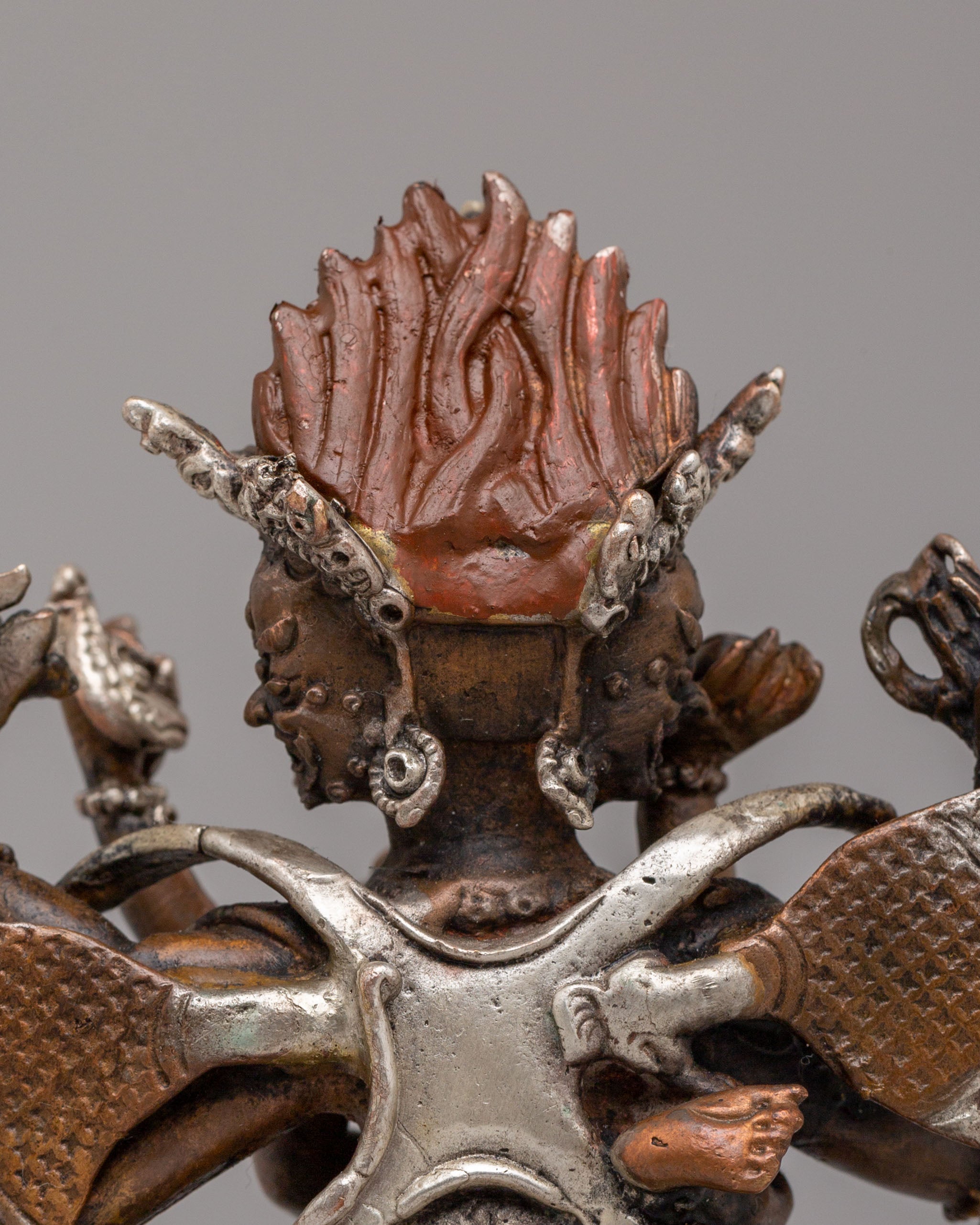 Machine Made Hayagriva with Consort Statue | Wrathful Deity Sculpture
