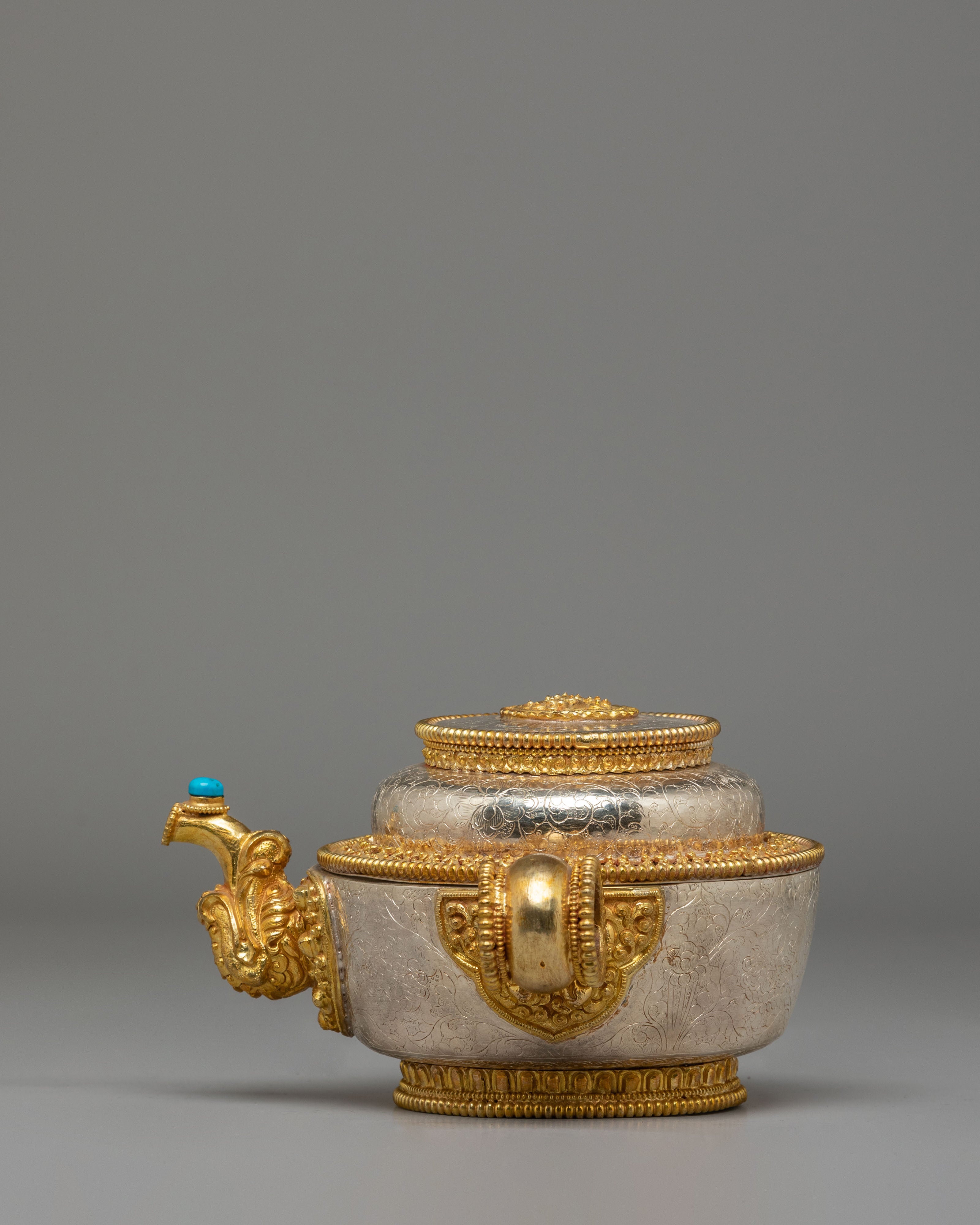 Silver-Plated Shrine Water Offering Bowls | Elegant Ritual Tools for Spiritual Practice