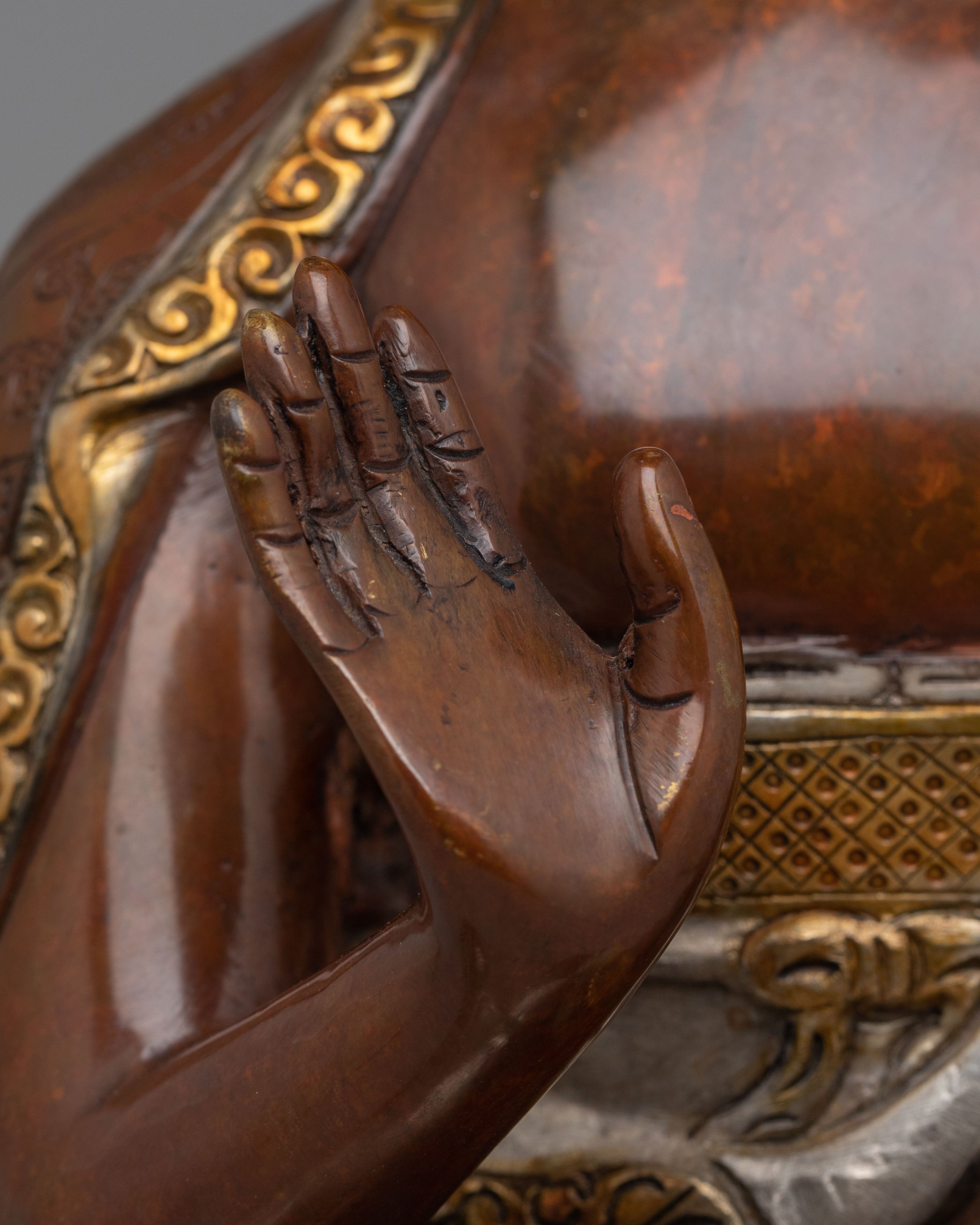 Amoghasiddhi Buddha Meditation Statue | Traditional Tibetan Artwork
