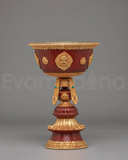 Tibetan Butter Lamp for Rituals | Handcrafted Sacred Offering Lamps
