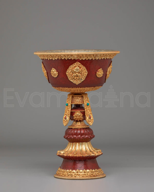 Tibetan Butter Lamp for Rituals | Handcrafted Sacred Offering Lamps