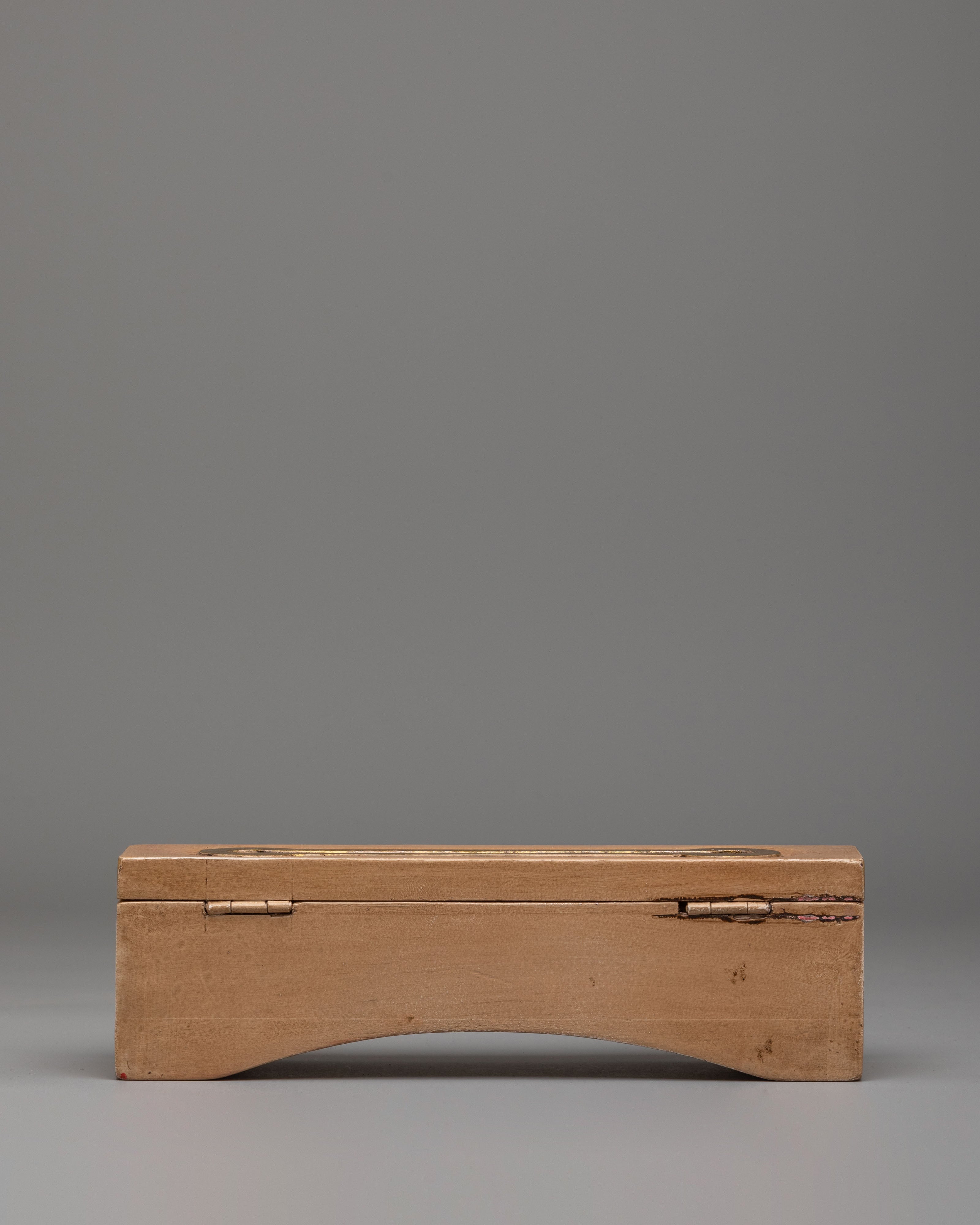 Wooden Ritual Incense Burner | Tibetan Buddhist Incense Box