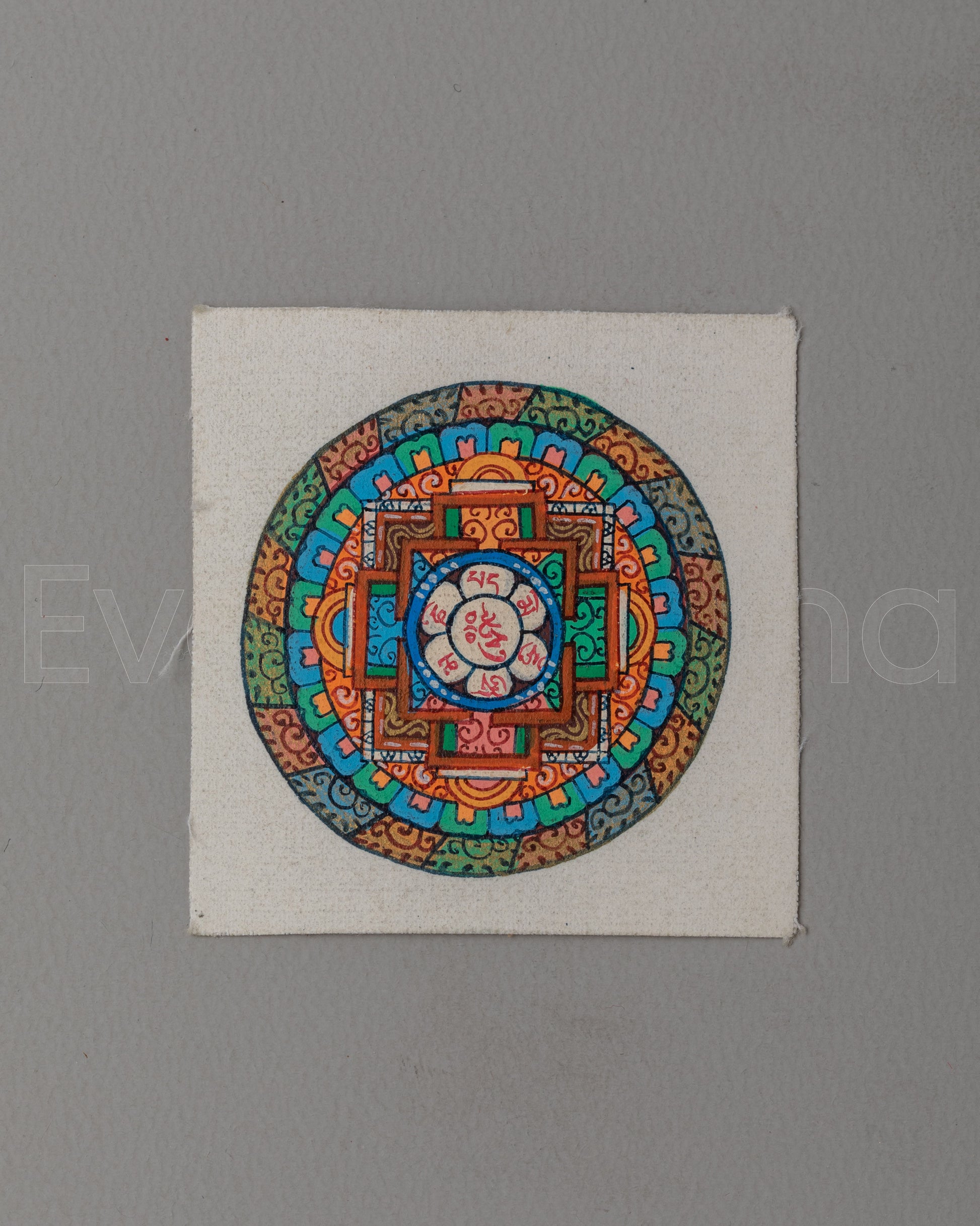 Buddhist Mandala Thanka for Locket 