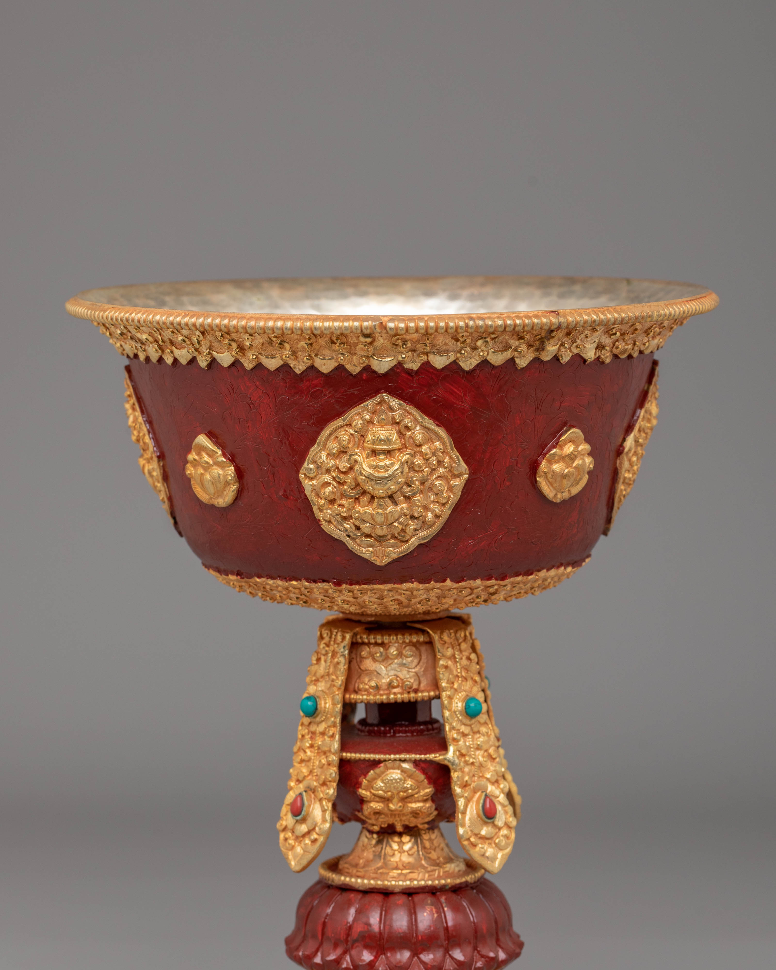 Tibetan Butter Lamp for Rituals | Handcrafted Sacred Offering Lamps