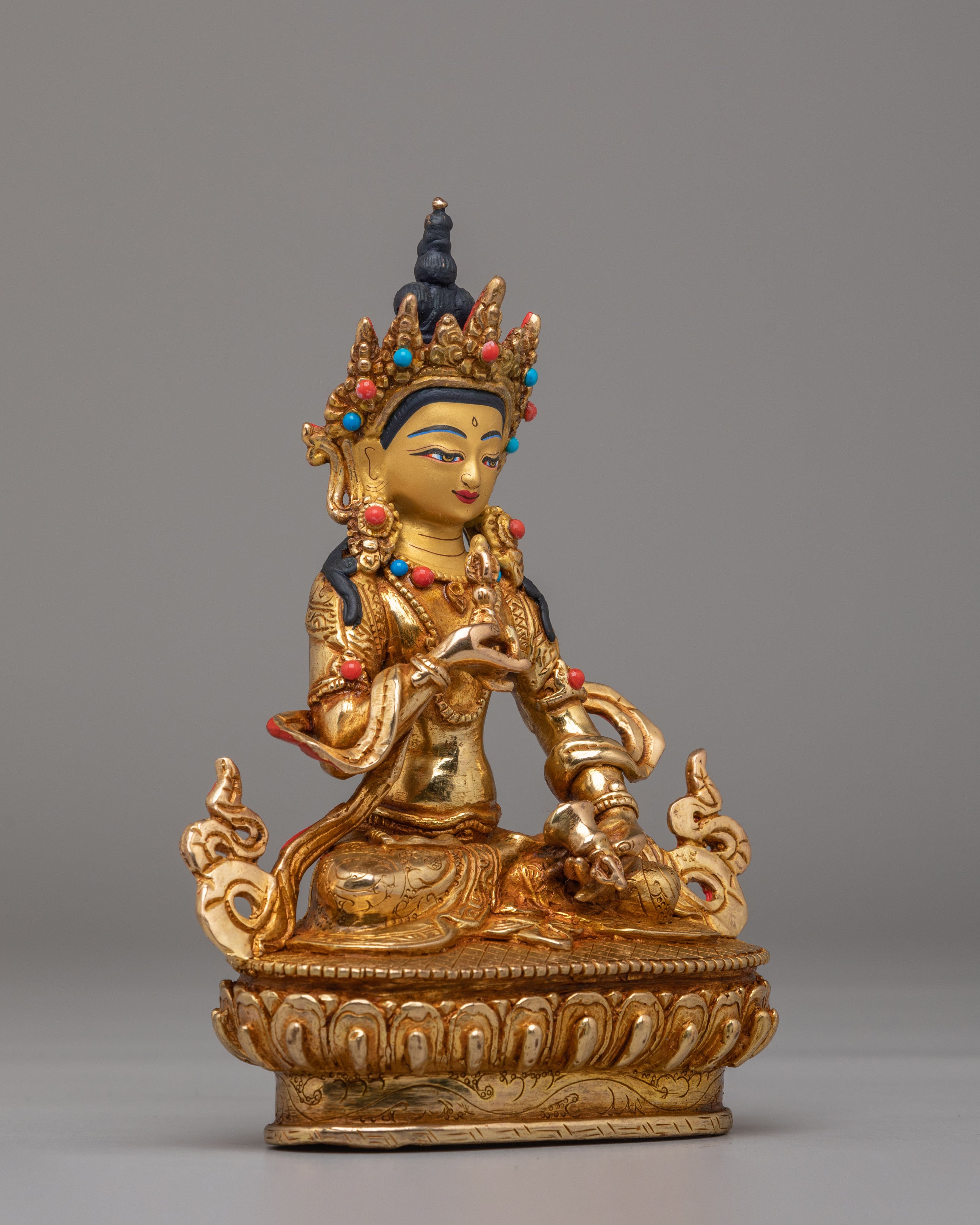 Tibetan Vajrasattva Statue for Purification | Handcrafted Buddhist Sculpture