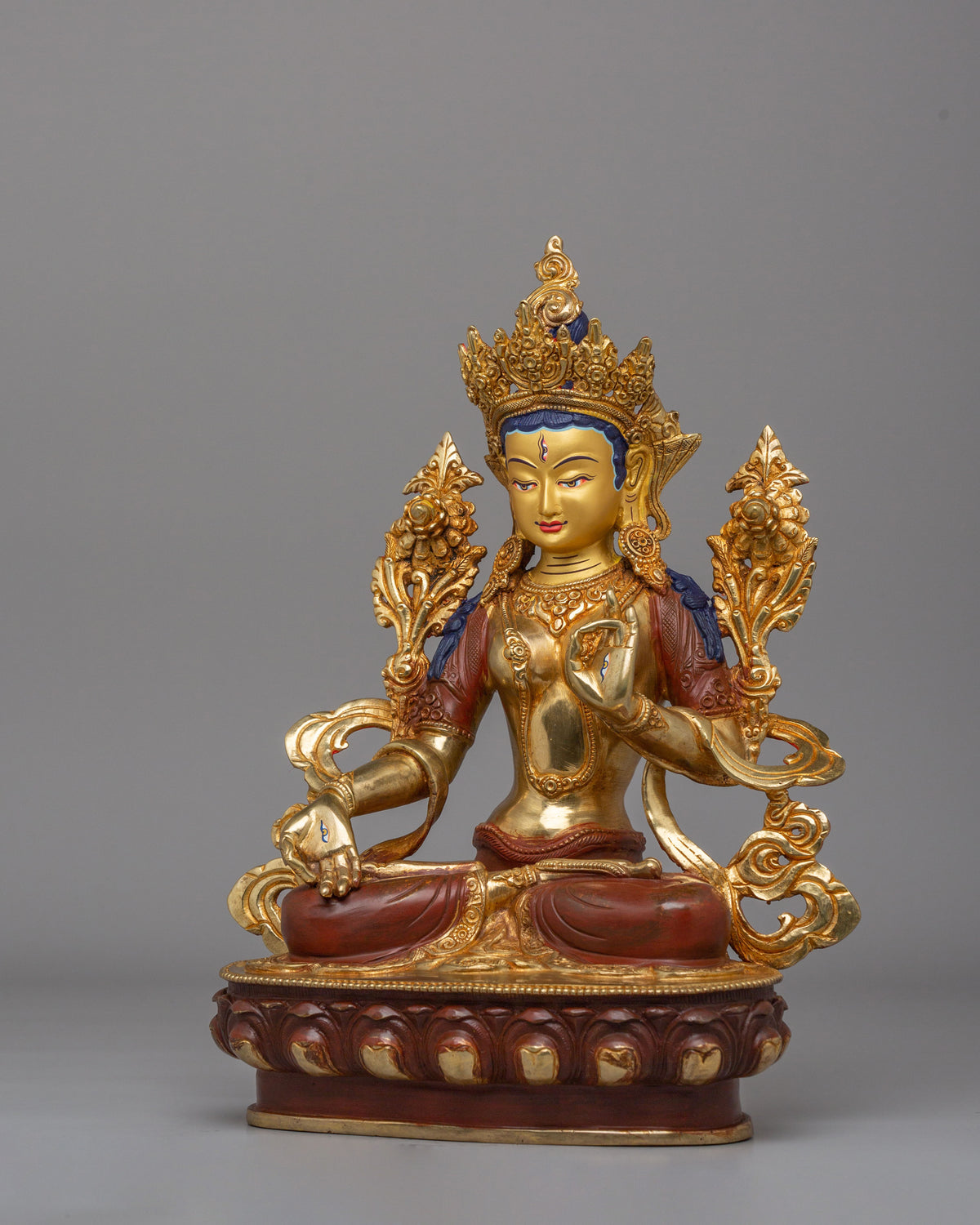 Healing and Longevity White Tara Sculpture | Himalayan Spiritual Home Decor