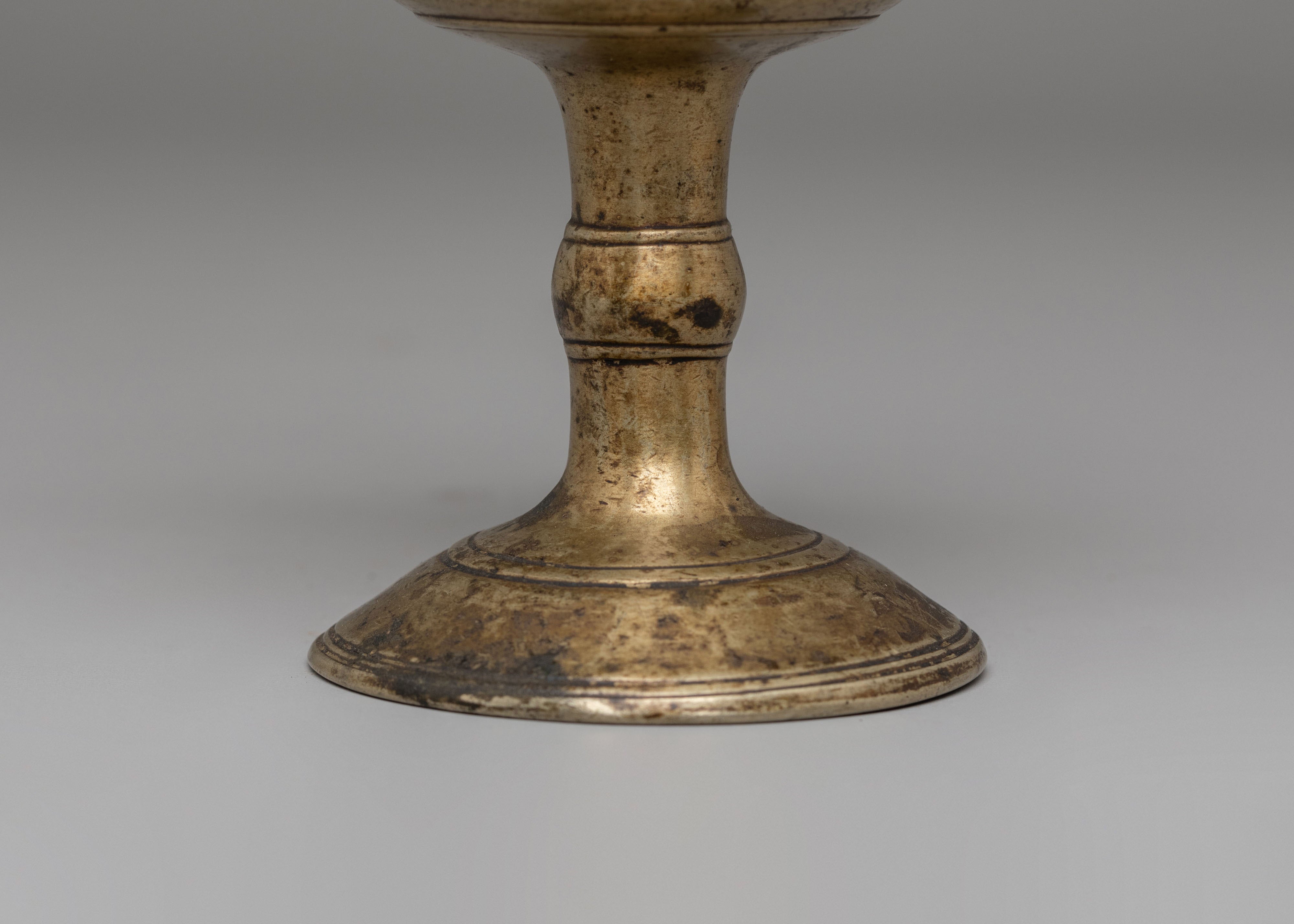 Handcrafted Offering Glass | Bronze Tibetan Ritual Vessel