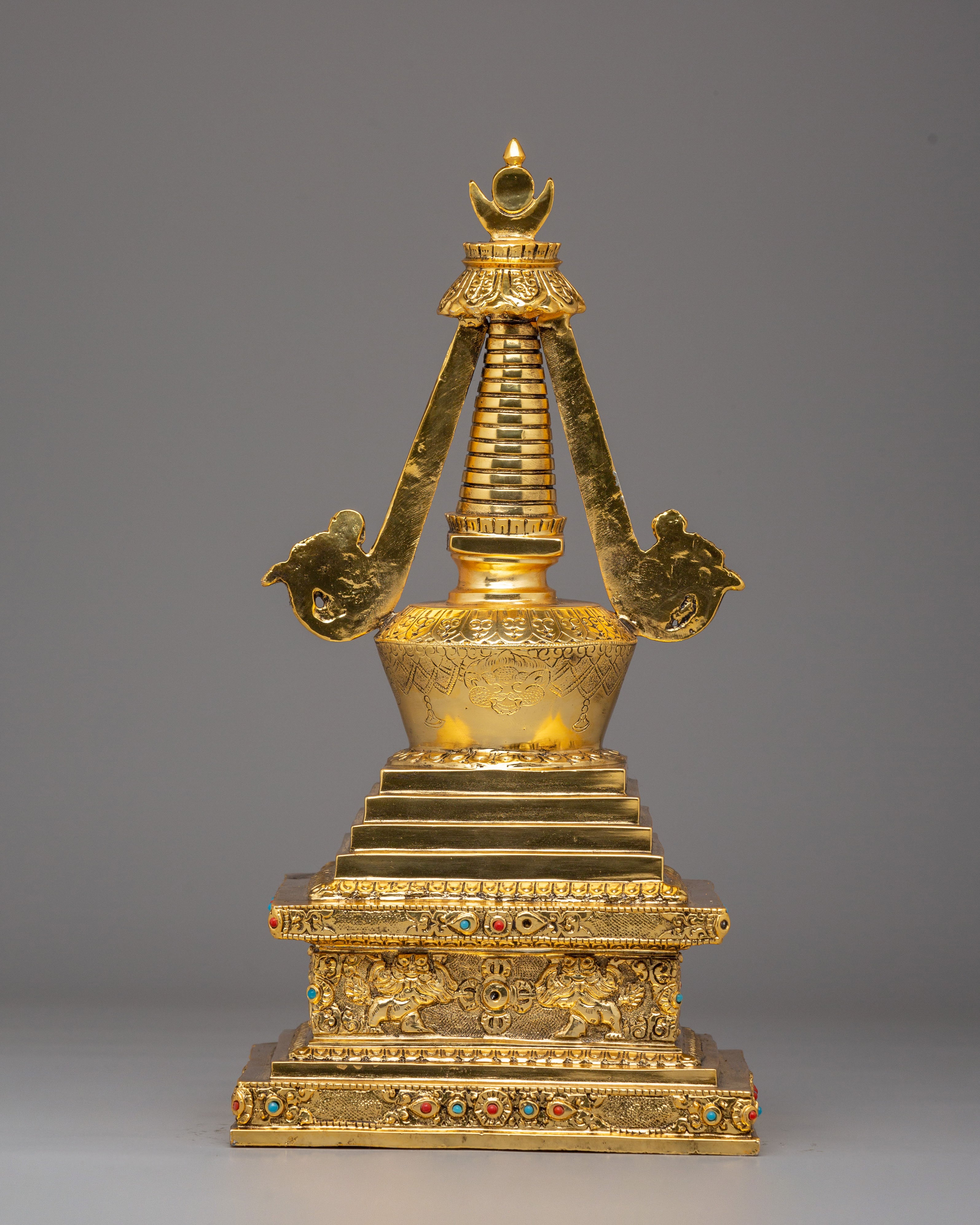 Spiritual Enlightenment Stupa | Handmade Sacred Buddhist Shrine Decor