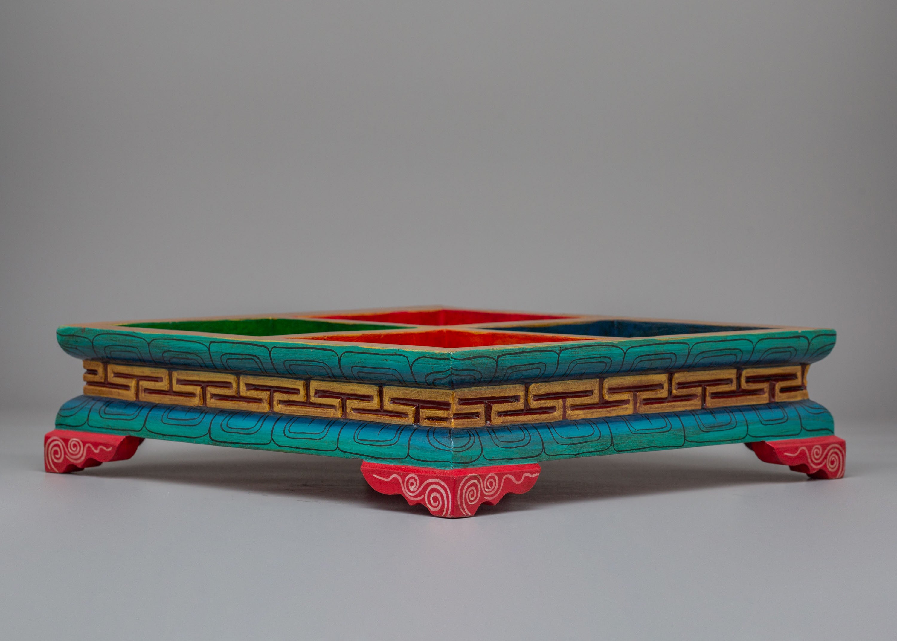 Spiritual Tibetan Tray | Traditional Himalayan Artwork