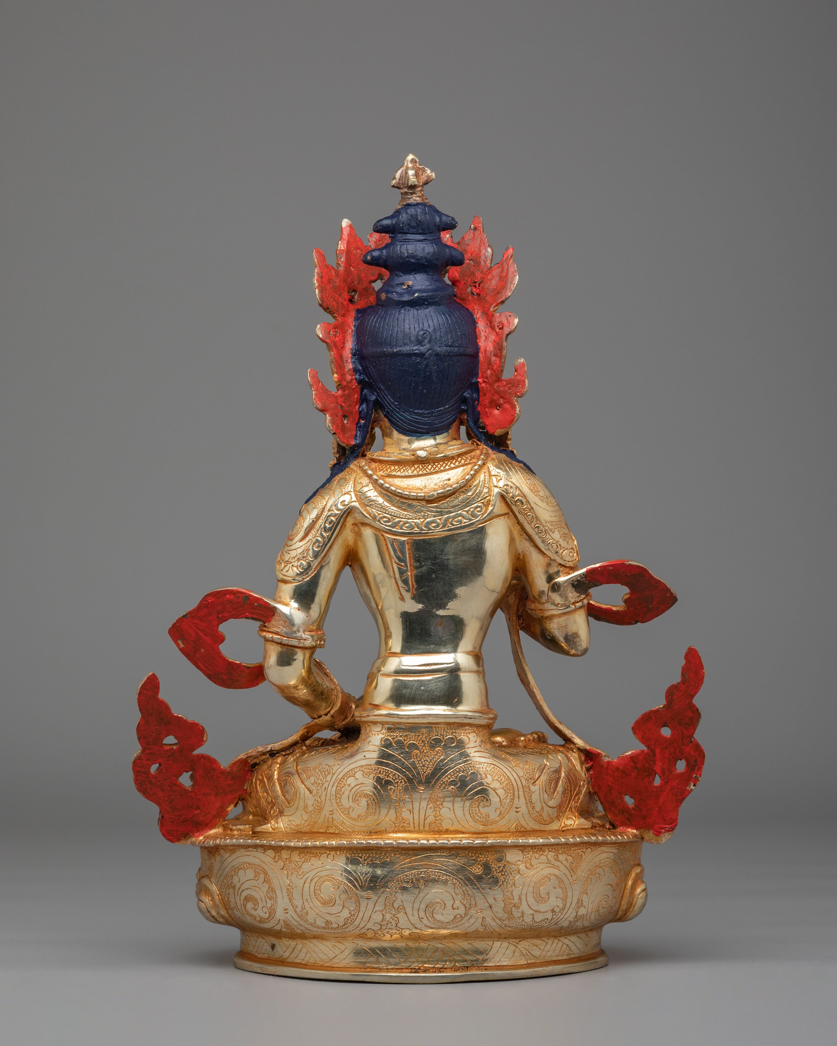 Himalayan Vajrasattva Altar Statue | Sacred Tibetan Artwork for Spiritual Decor