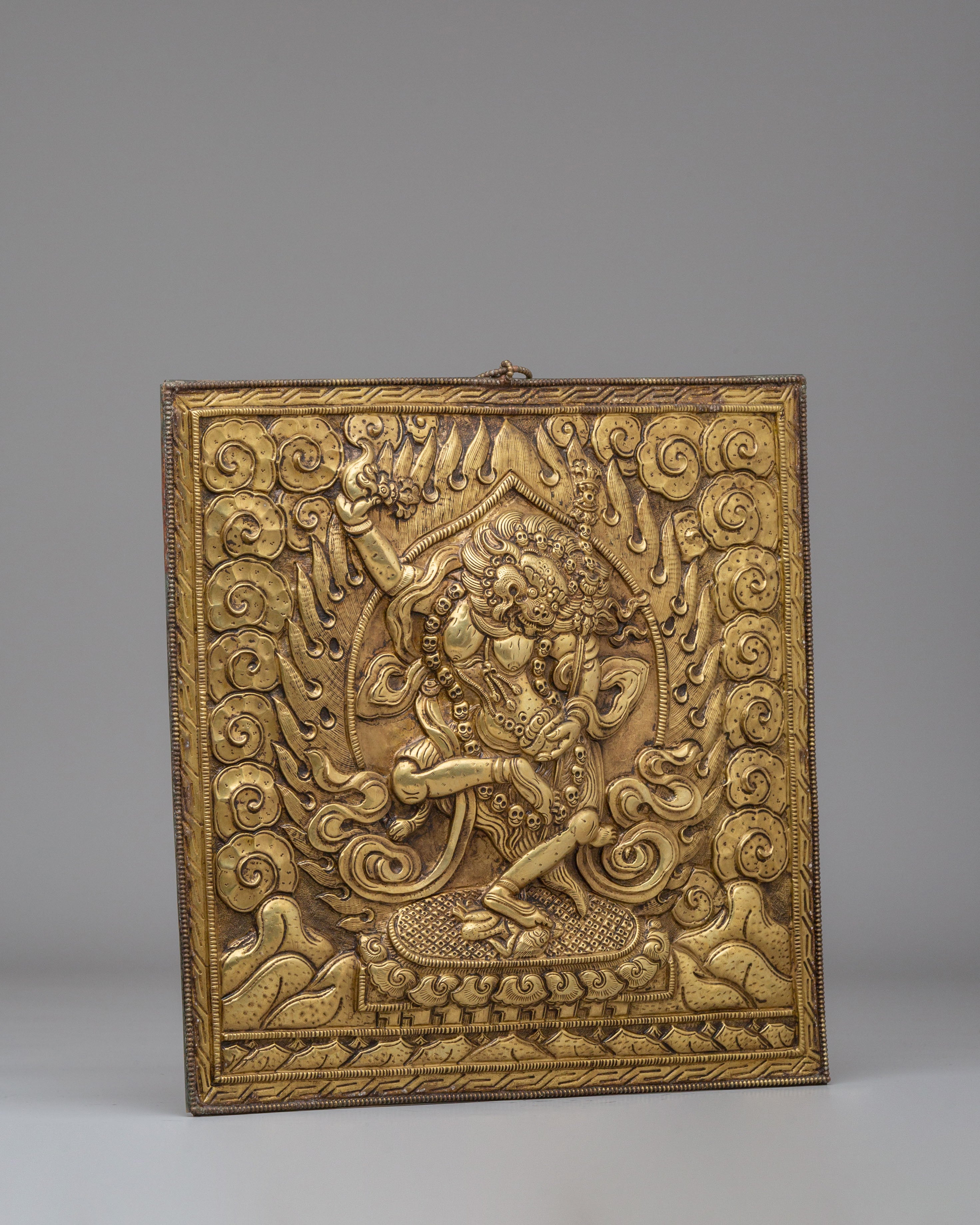 Handmade Simhamukha Wall Hanging | Tibetan Artwork