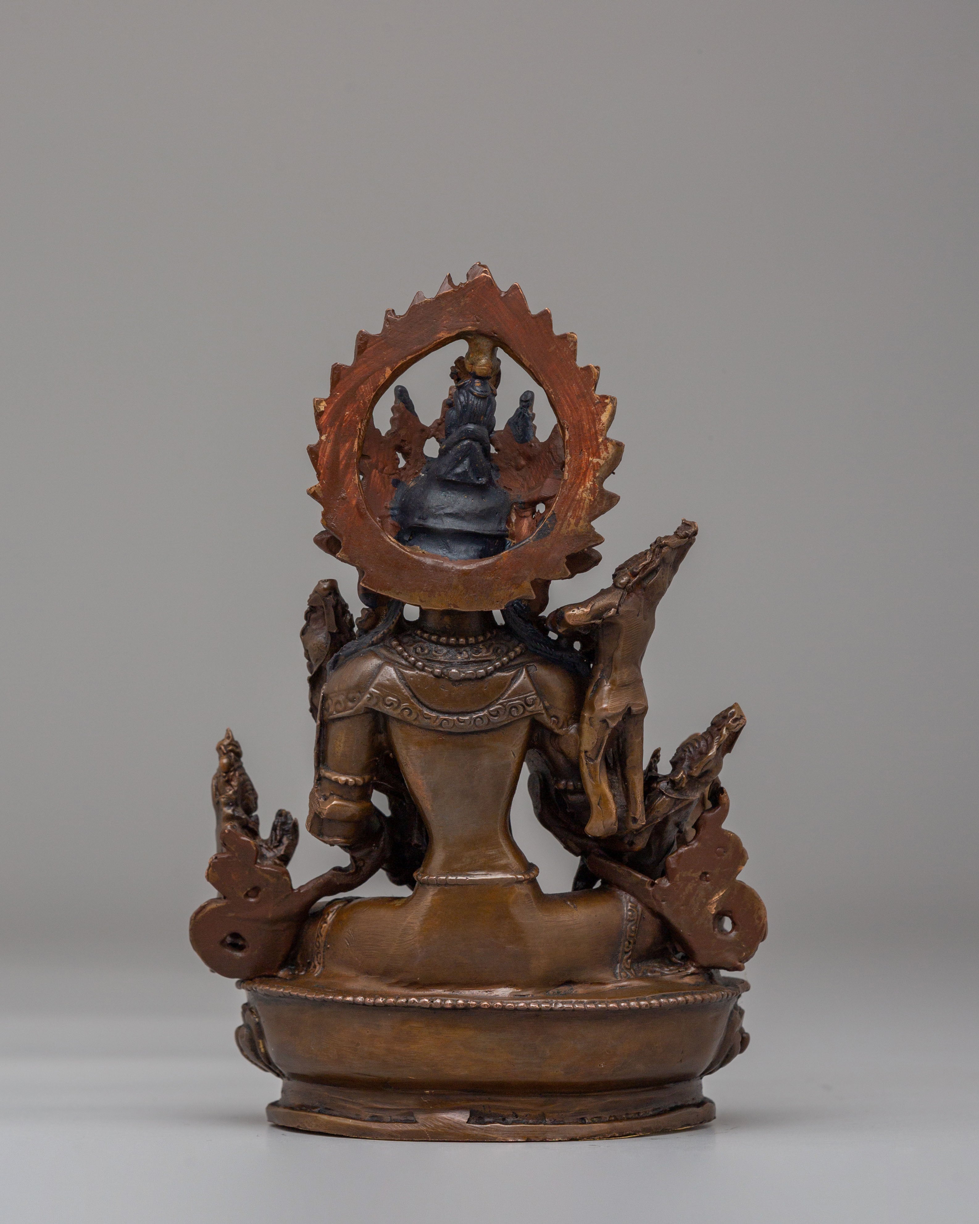 Sacred Harati Mata Statue | Oxidized Copper Body with Acrylic Color