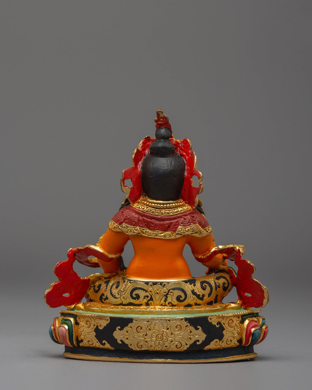 Handcrafted Copper Statue of Dzambhala for Altar and Decor