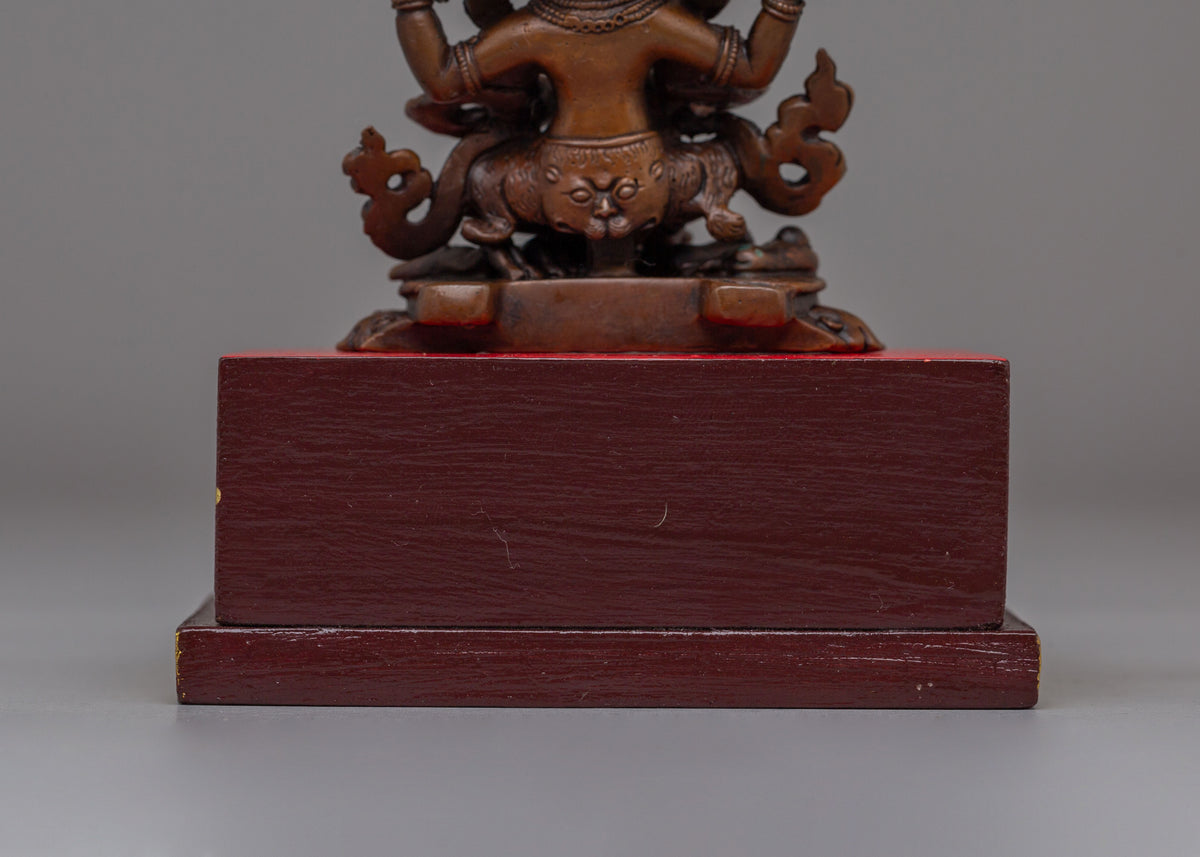 Tibetan Four-Armed Mahakala Statue | Symbolizing Spiritual Protection and Transformation
