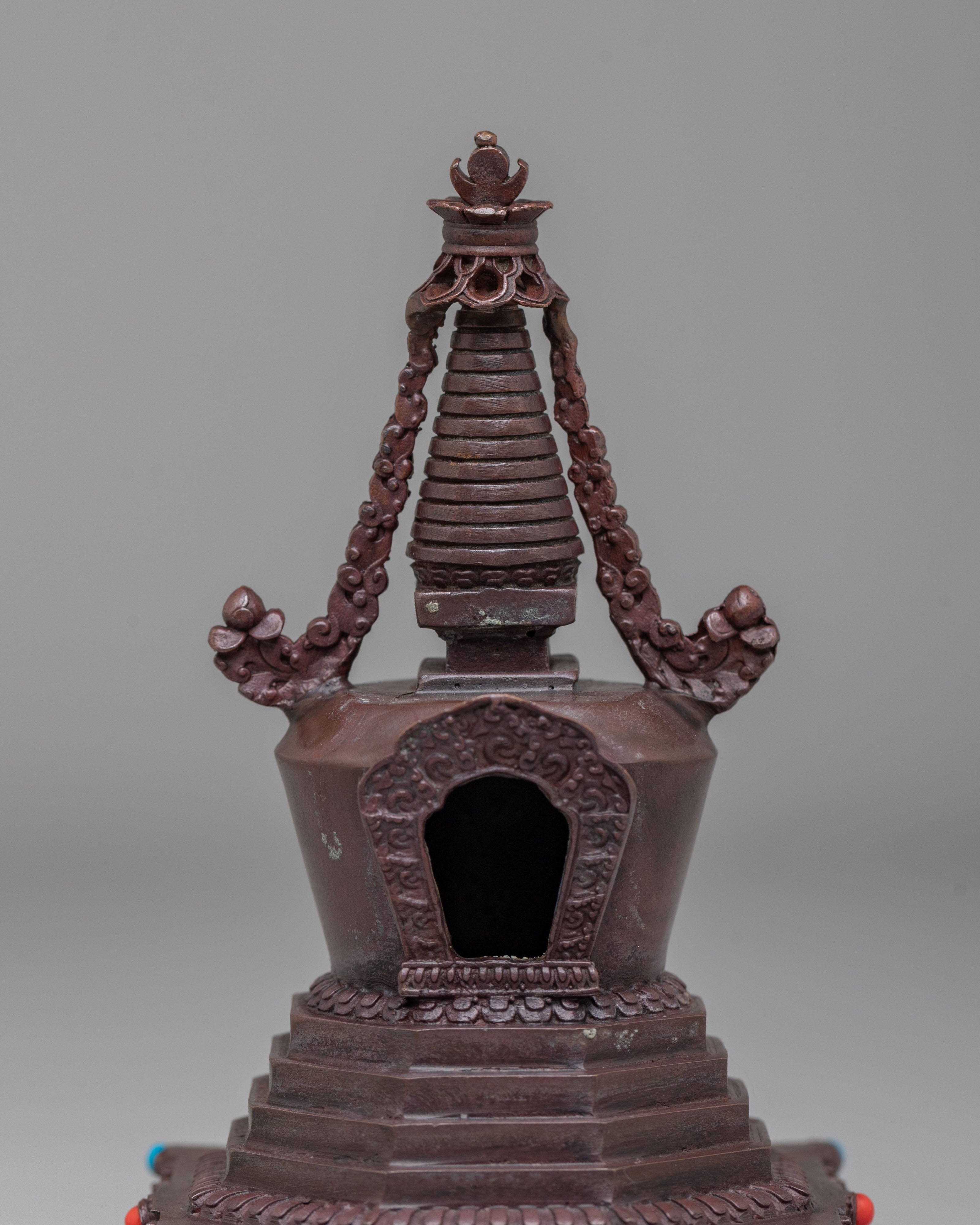 Machine Made Stupa Set | Perfect for Altars Meditation Spaces & Decor