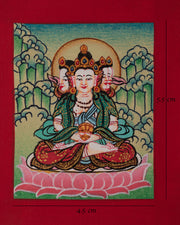 Buddhist Vairocana Thangka For Locket | A Symbol of Enlightenment