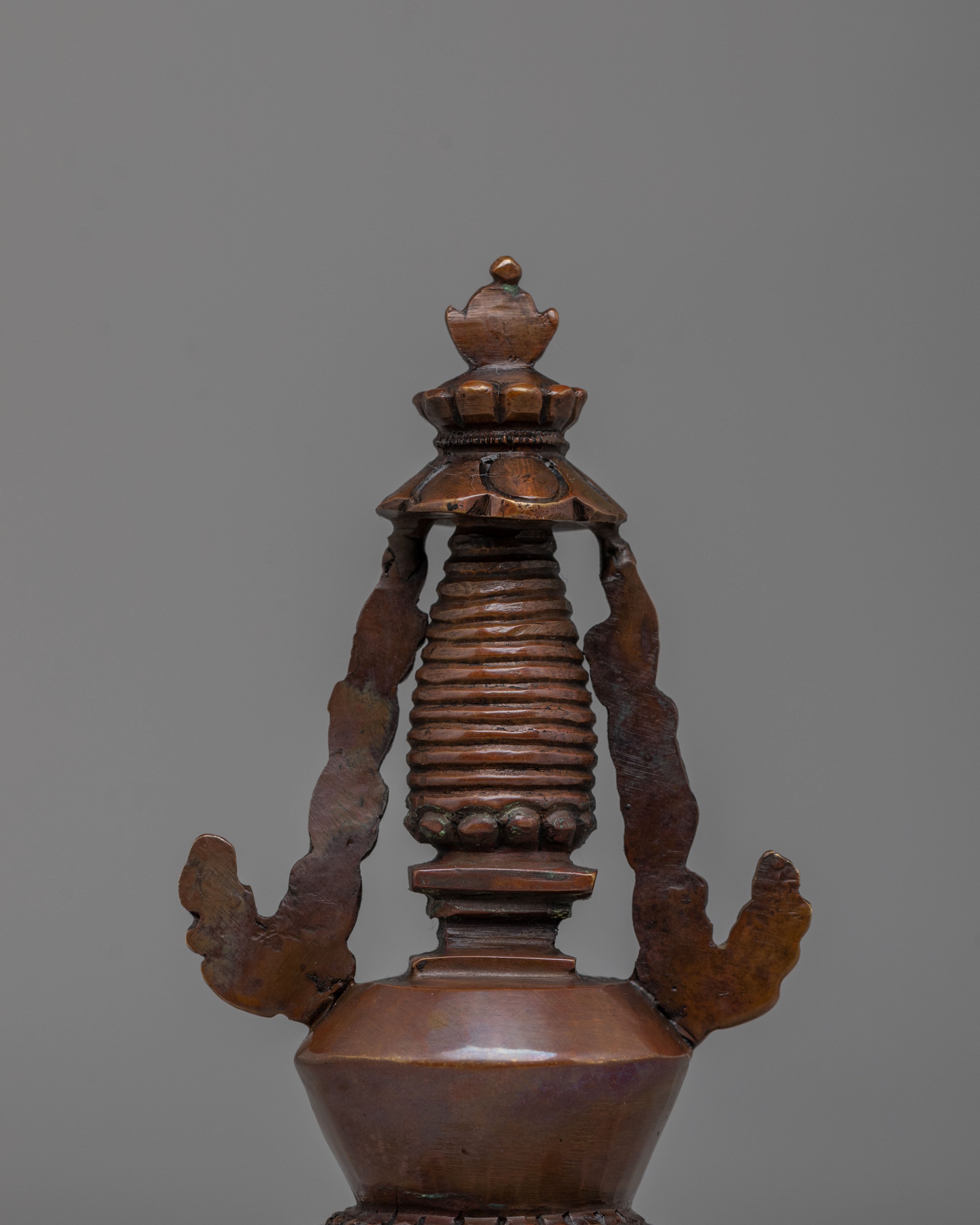 Himalayan Stupa of Complete Victory | Oxidized Copper Sacred Stupa