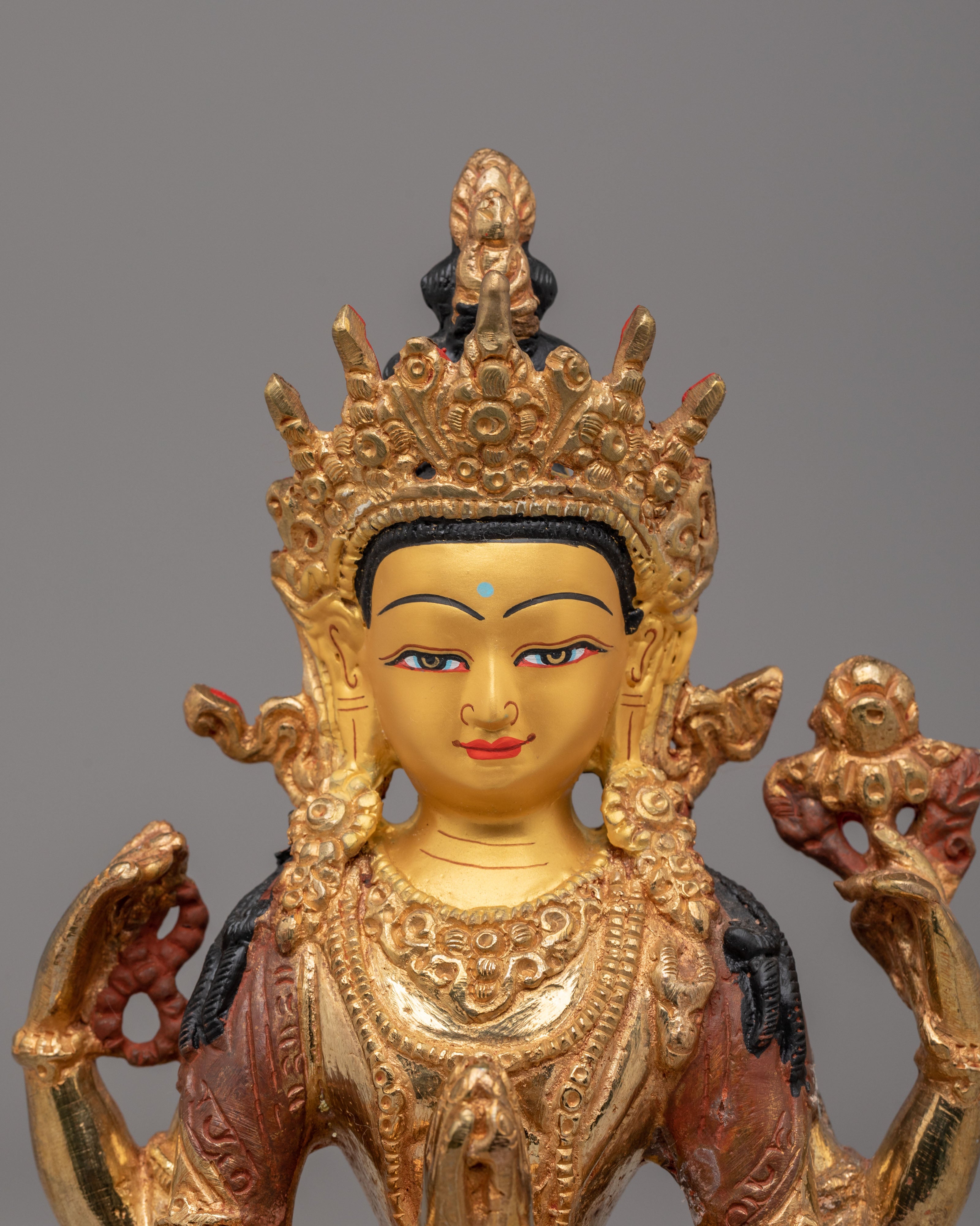 Spiritual Chenrezig Compassion Deity Statue | Tibetan Avalokiteshvara Statue