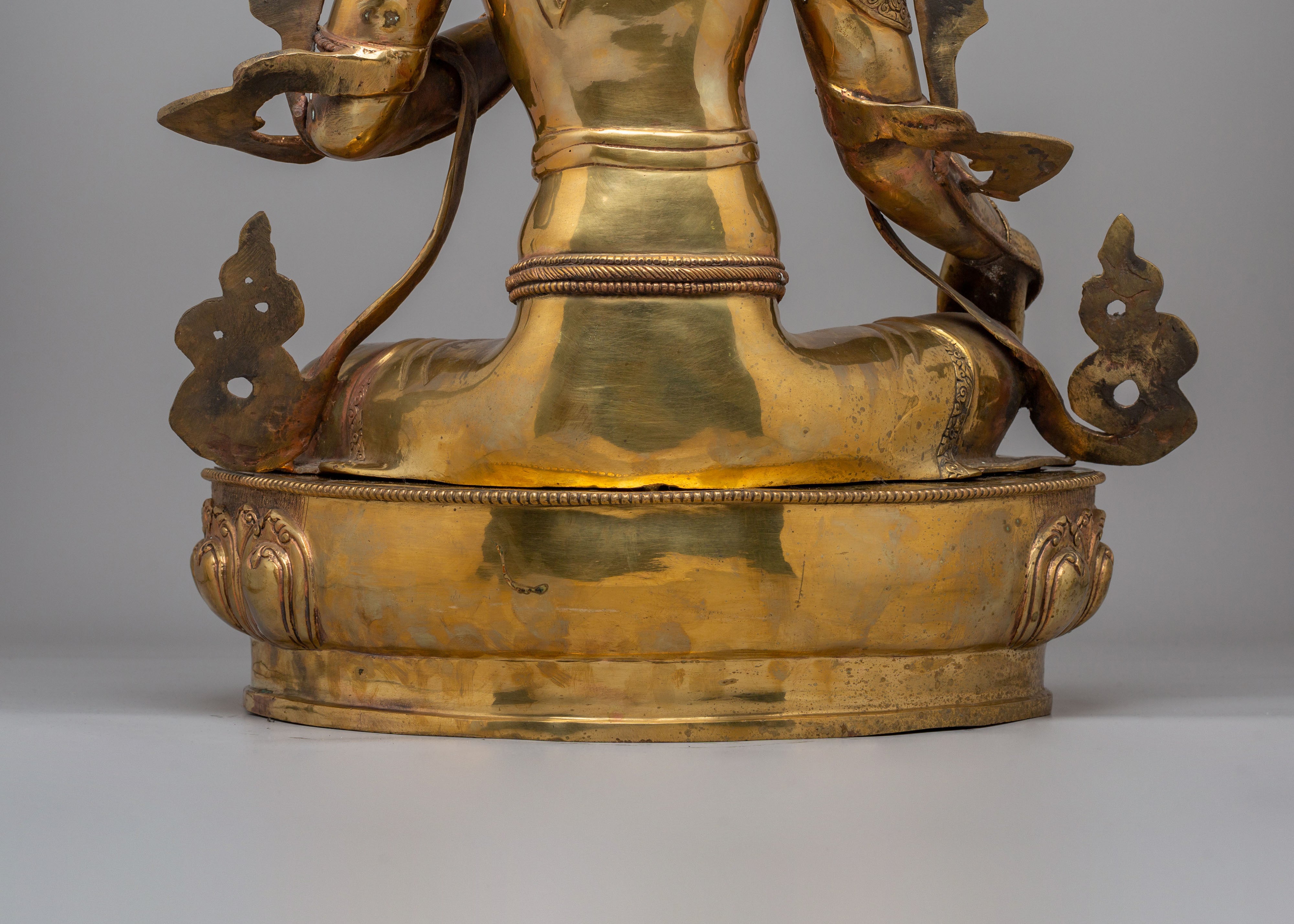 Handcrafted Green Tara Divine Statue | Spiritual Home Decor