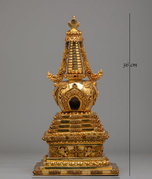 Handmade Buddhist Stupa for Rituals | Symbol of Enlightenment