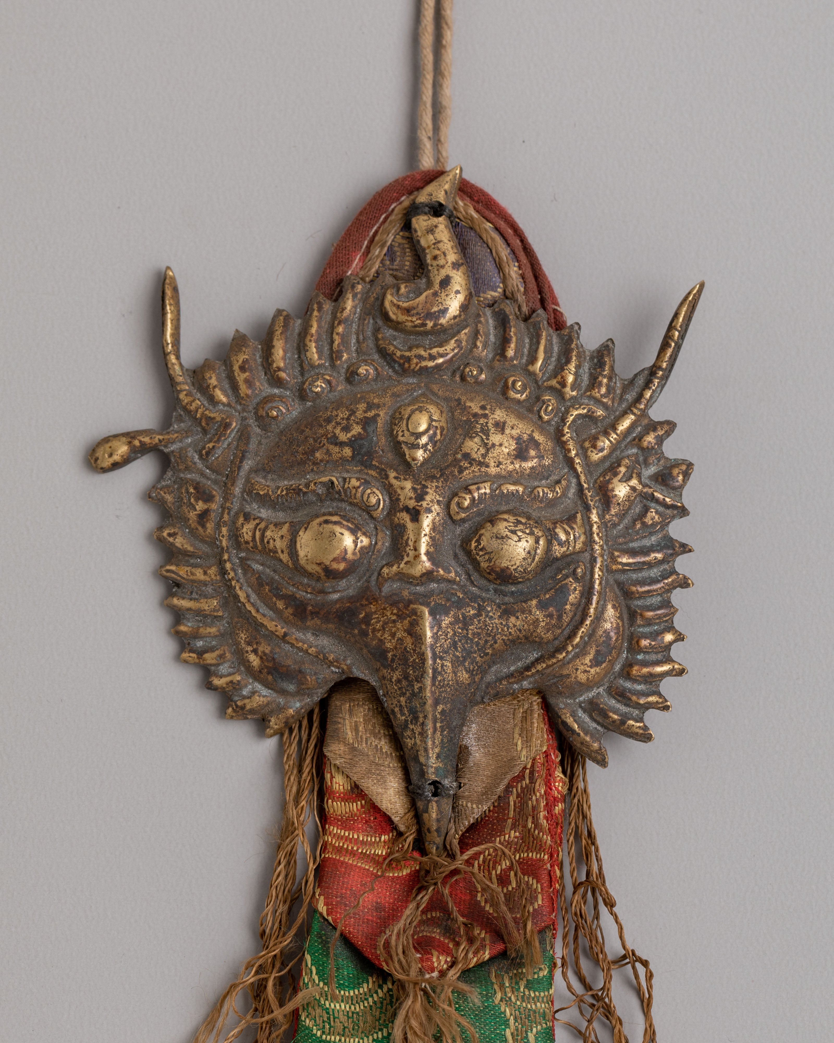 Tibetan Garuda Head Wall Hanging | Wall Art for Spiritual Home Decor