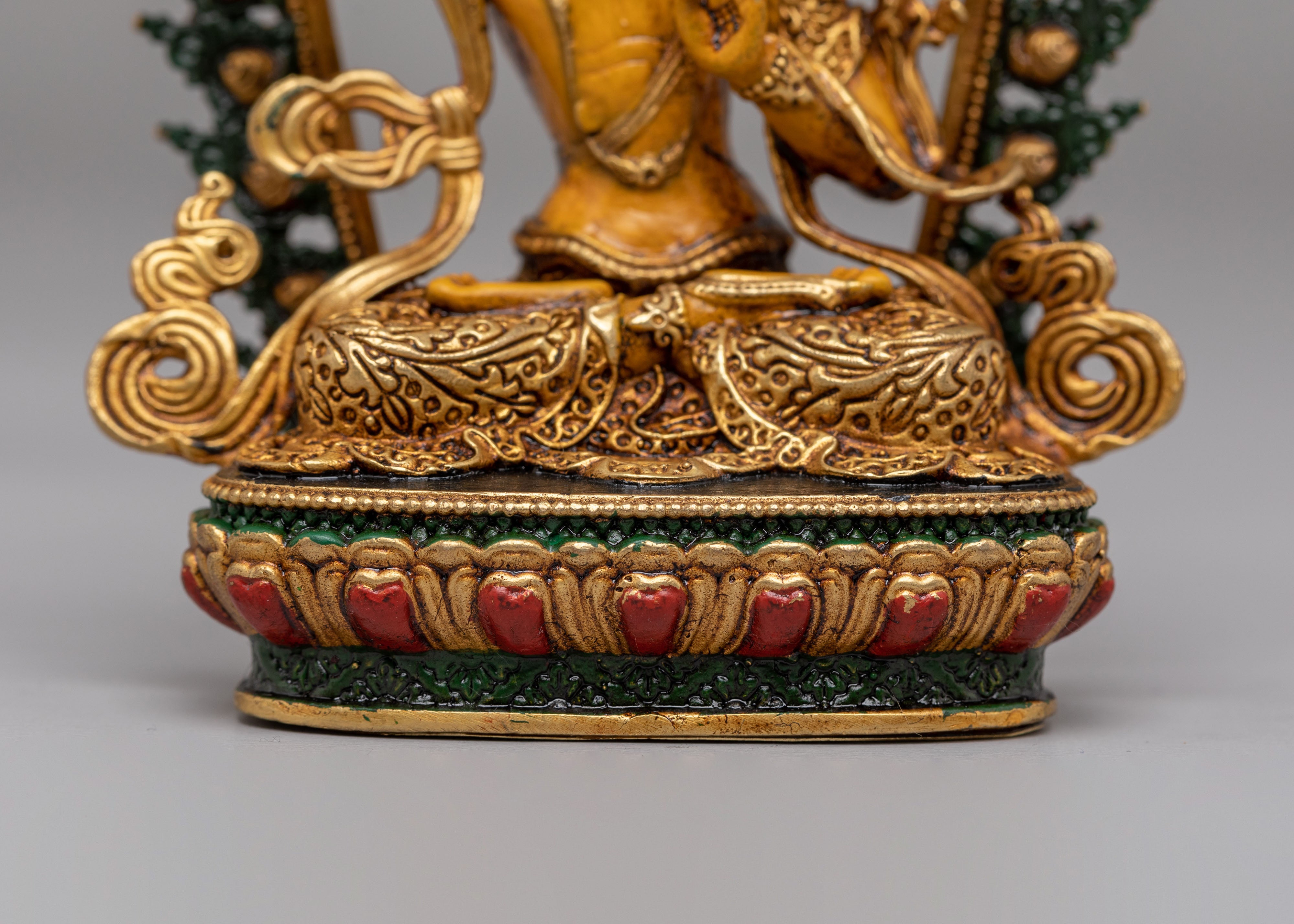 Ceremonial Manjushri Shrine Statue | Wisdom and Meditation Statue