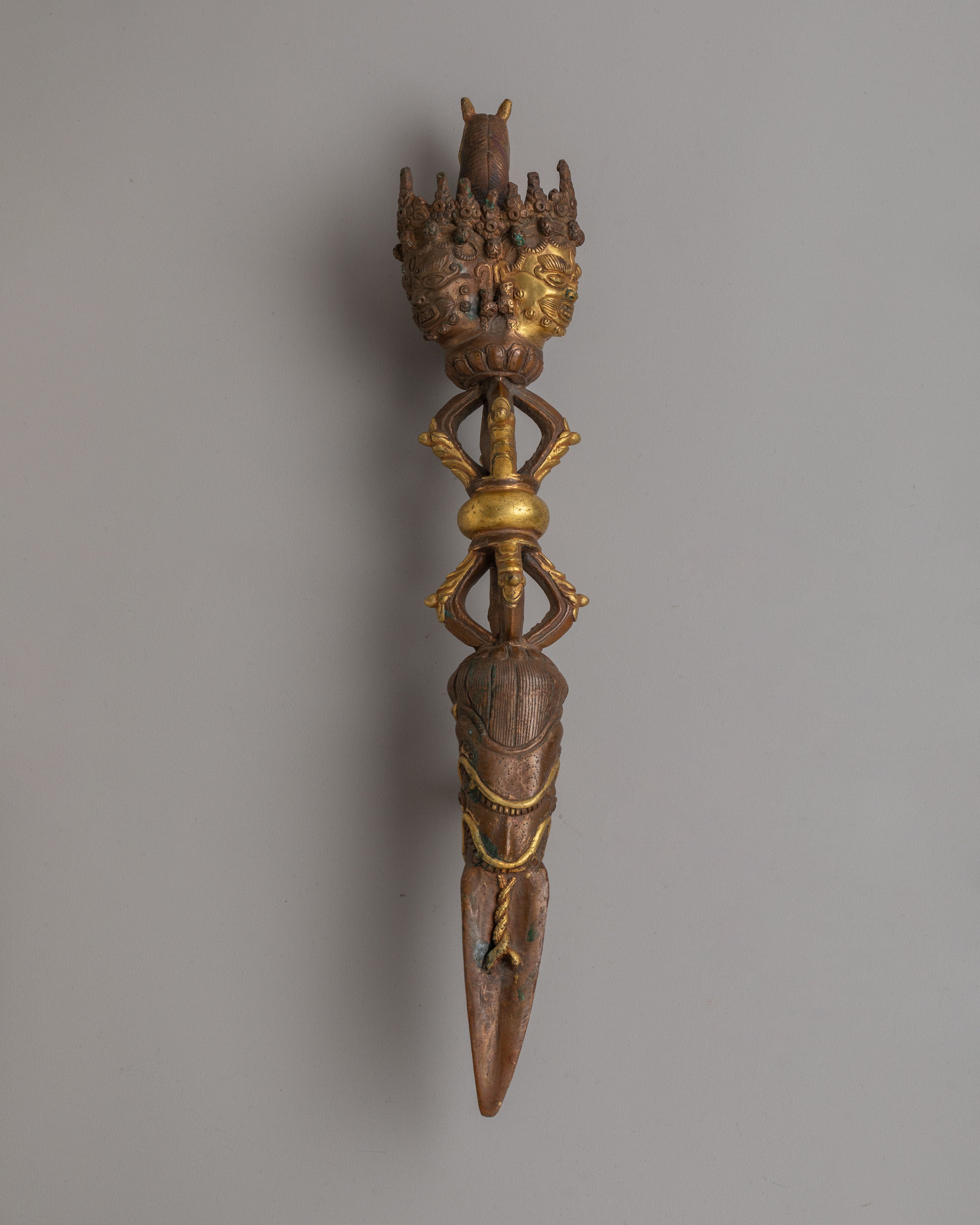 Traditional Sacred Ritual Dagger | Tibetan Phurba Altar Tool