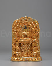 Ceremonial Vairochana Buddha Statue | Symbol of Cosmic Wisdom