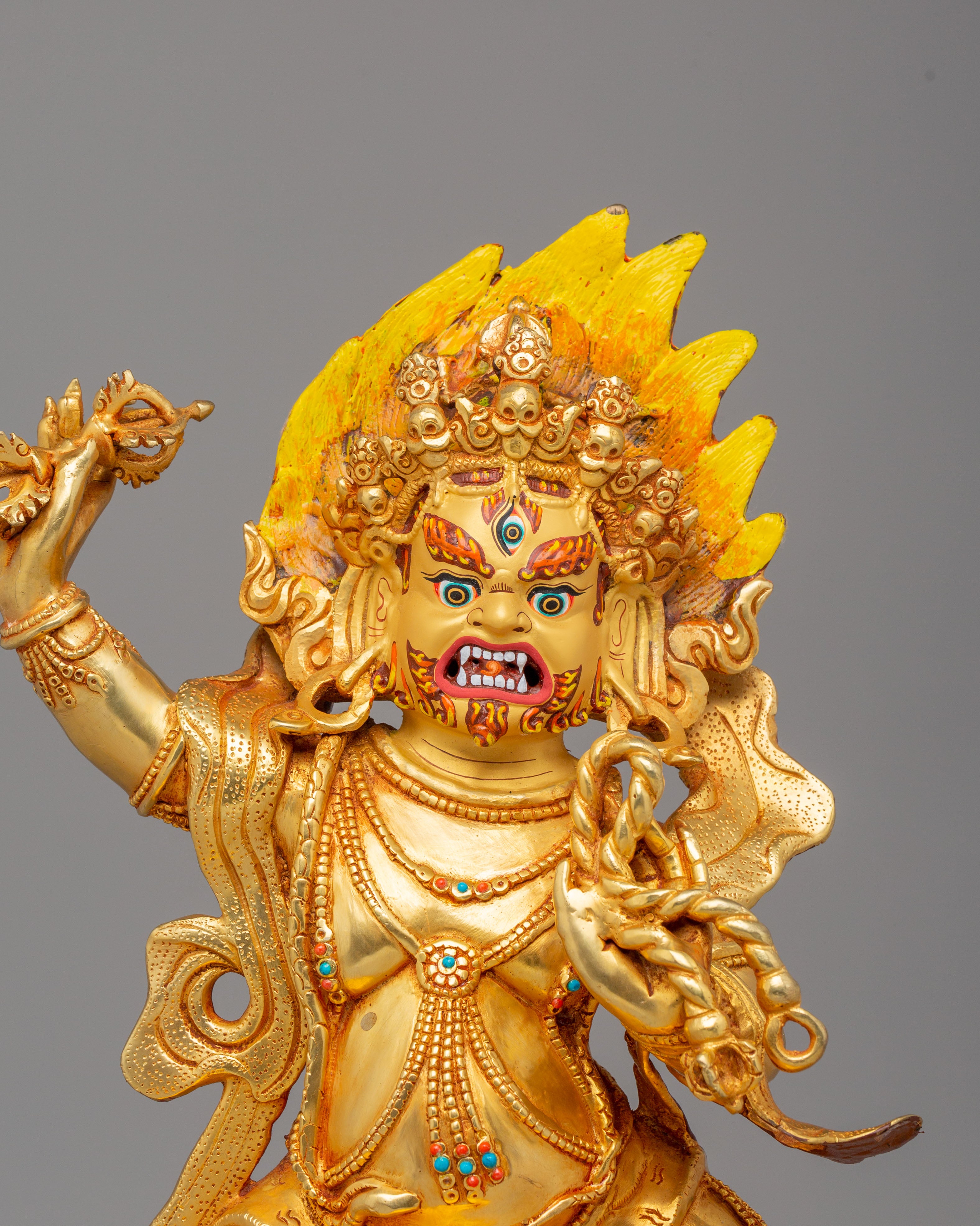 Vajrapani Buddhist Protector Deity Statue | Buddhist Altar Statue