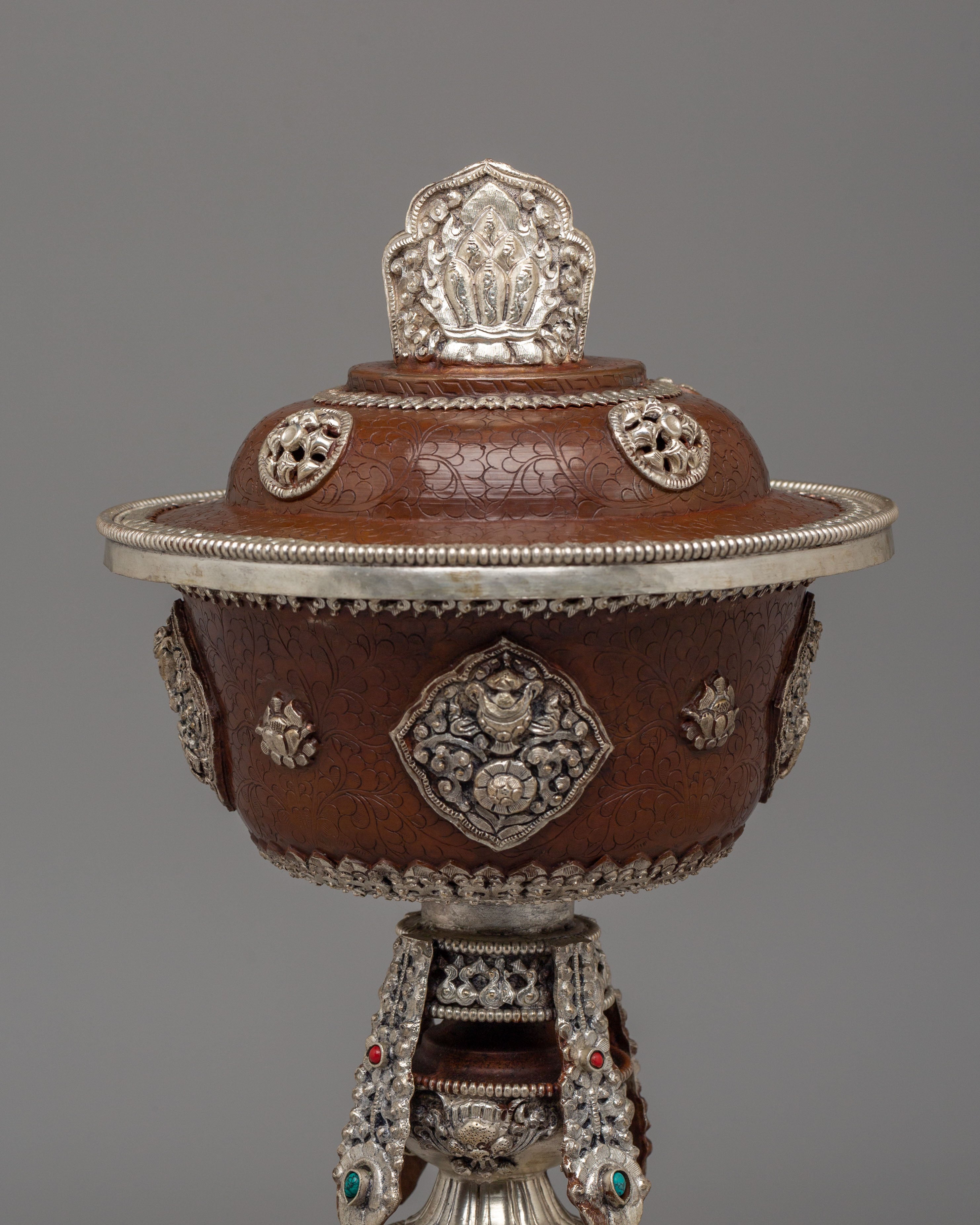 Sacred Buddhist Ritual Butter Lamp Set | Tibetan Meditation Altar Decor