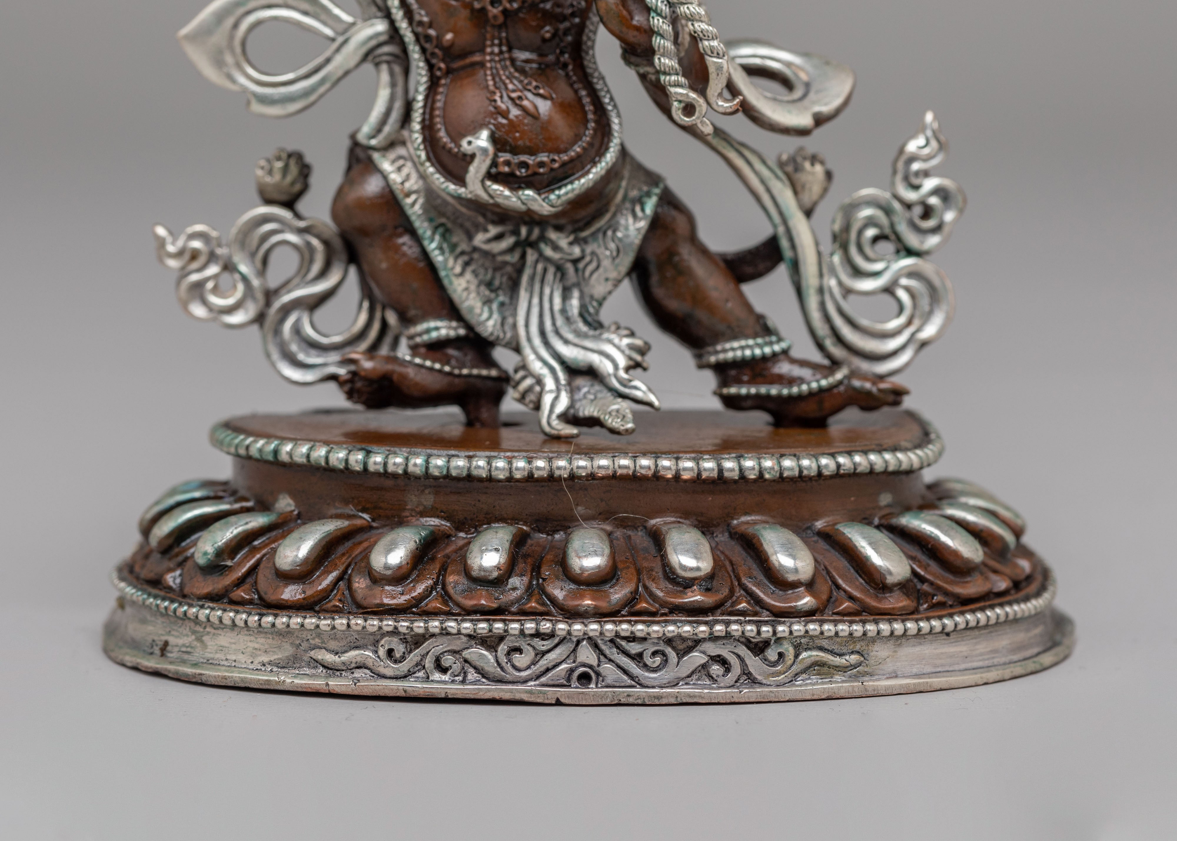 Machine Made Vajrapani Deity Statue | Buddhist Protector Sculpture